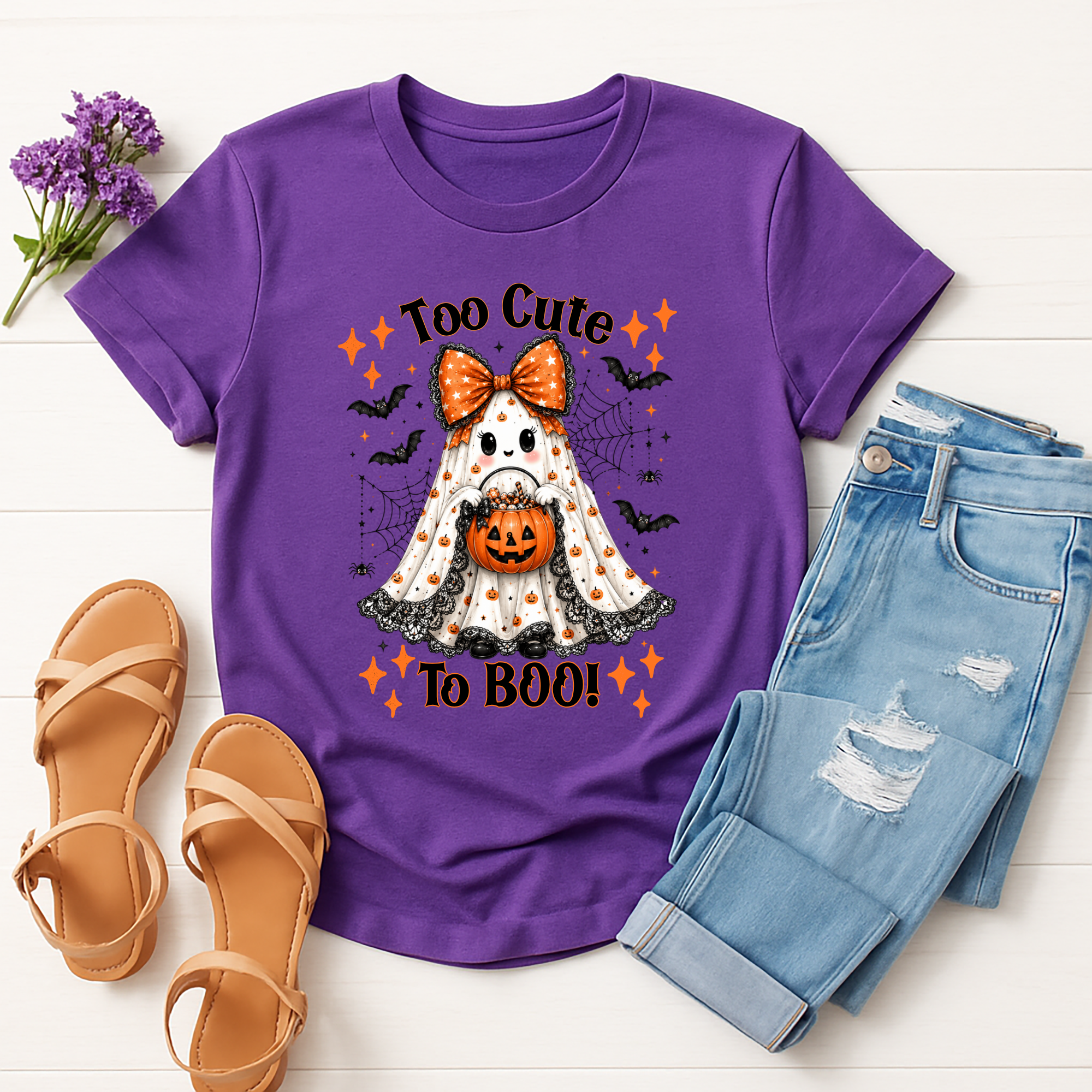 Too Cute to Boo Short Sleeve Tee
