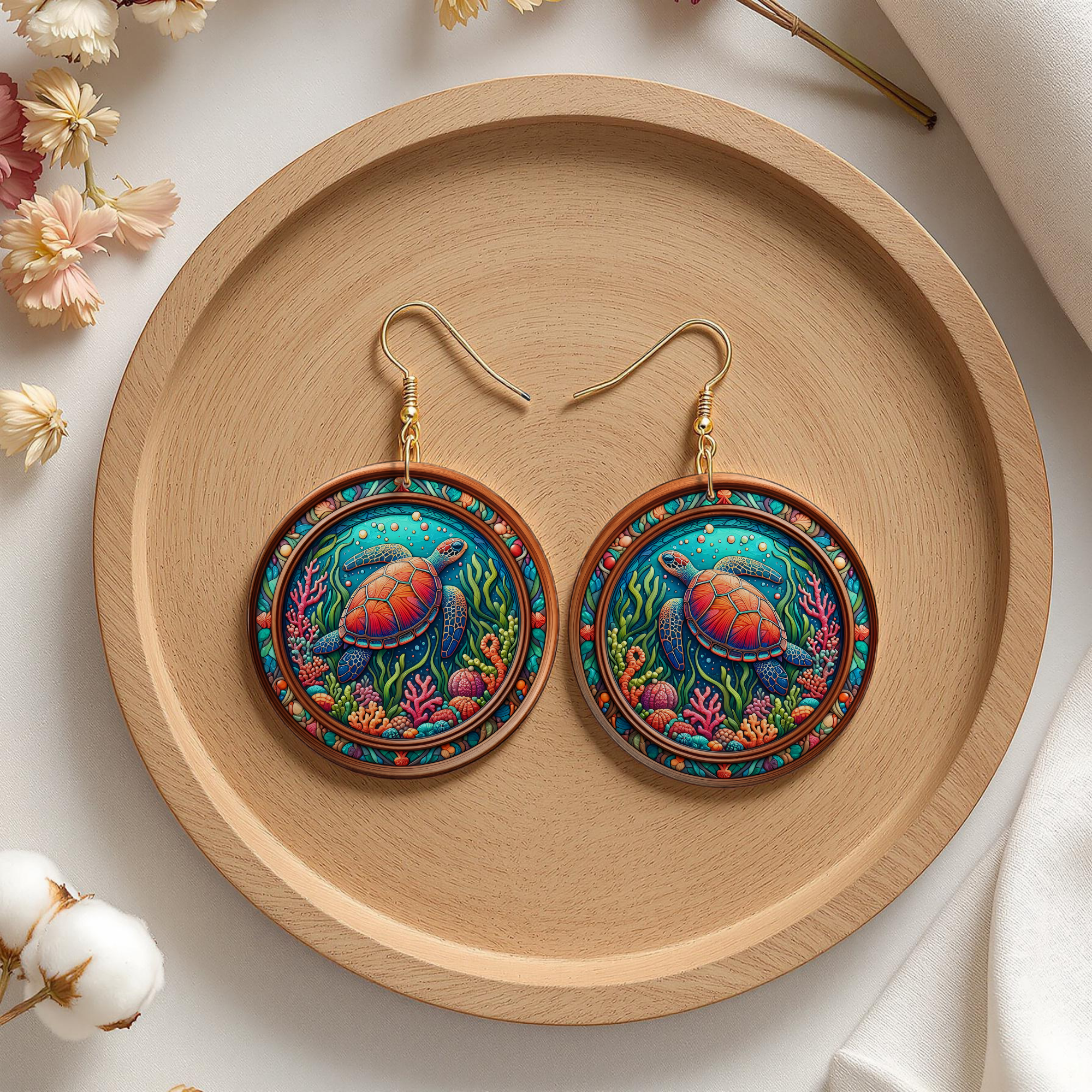 Sea Turtle Earrings — Choose Your Design