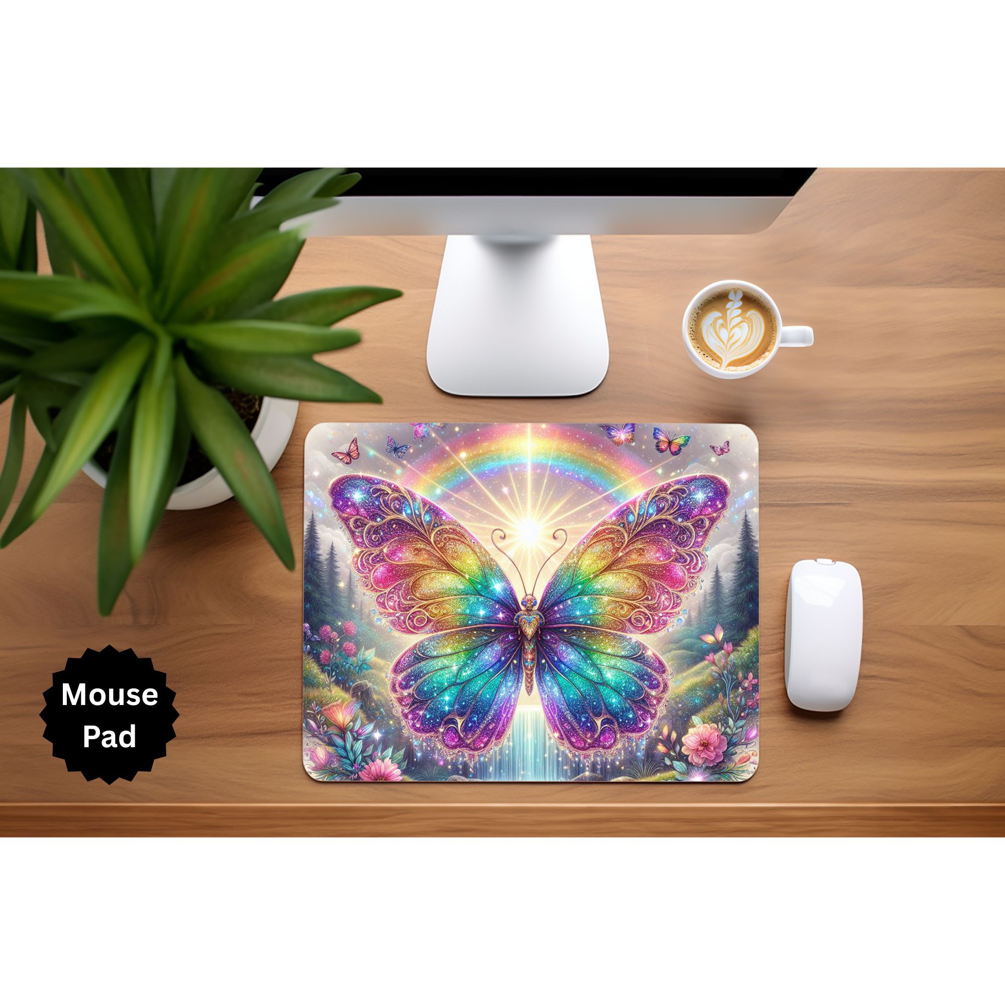 Butterfly mouse pad