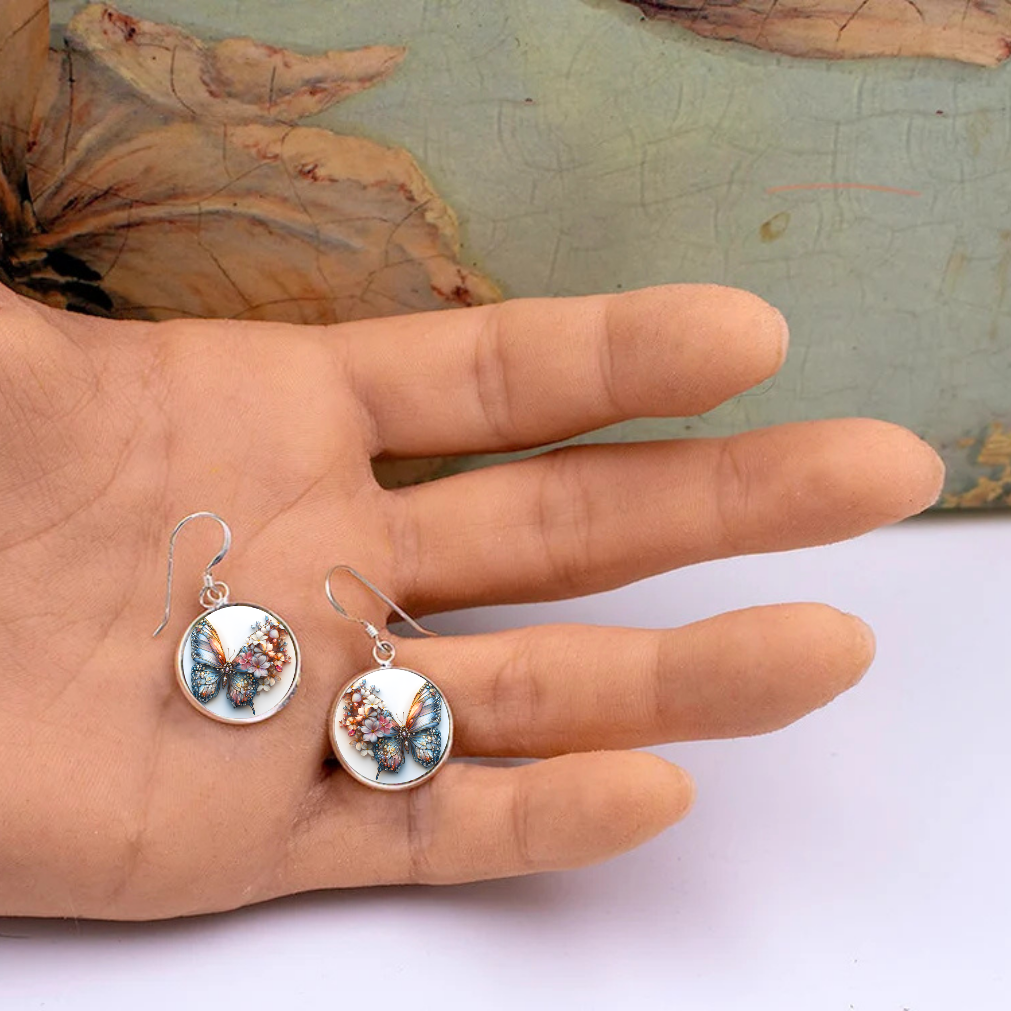 Butterfly Stud or Dangle Earrings