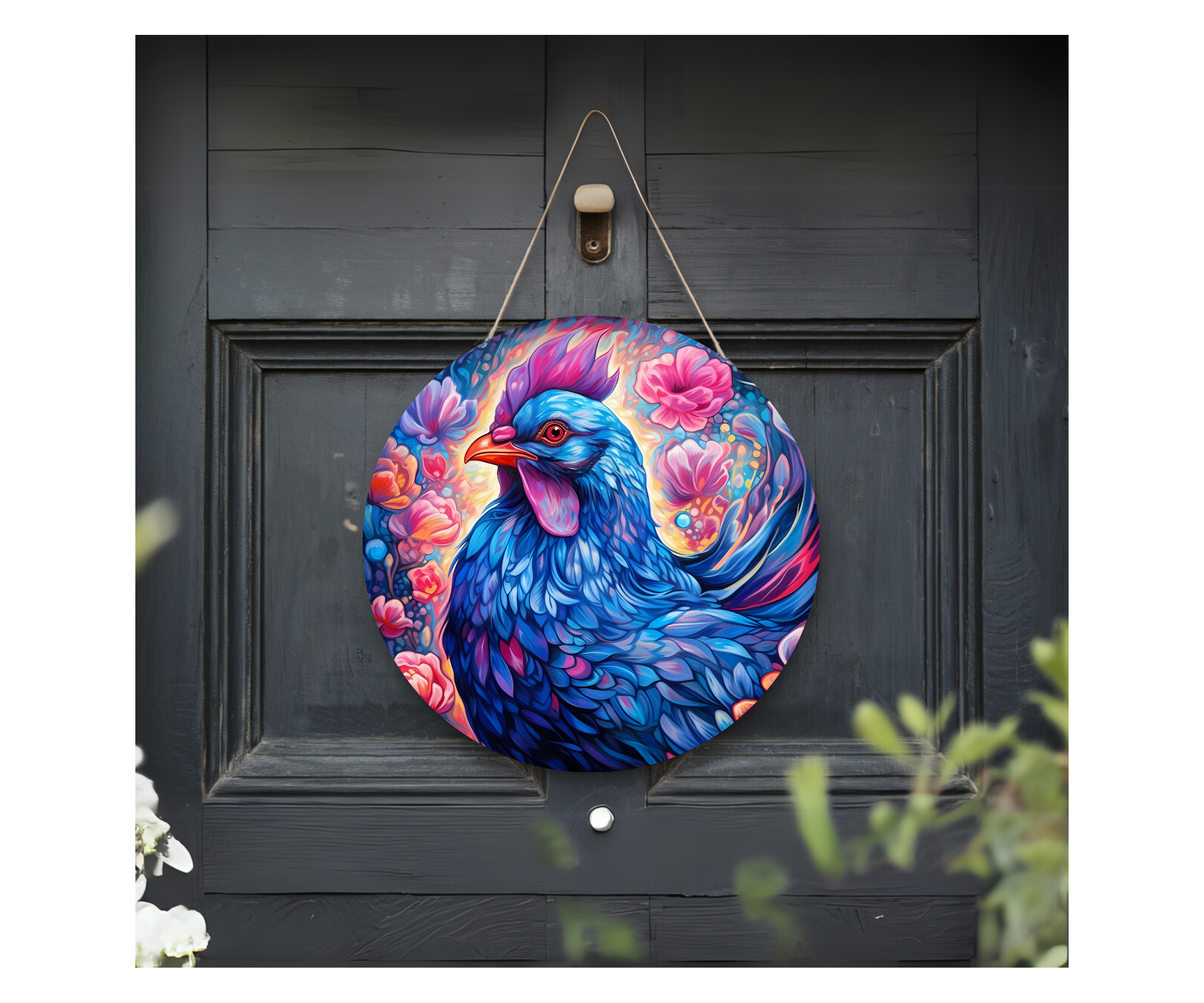 Cluck In & Stay Awhile Chicken Door Signs