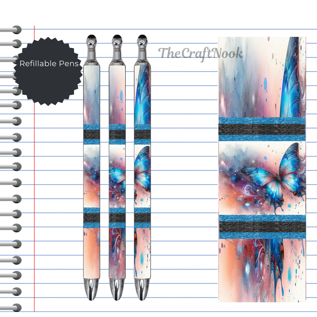 Butterfly Refillable Pens, multiple options and Images available.