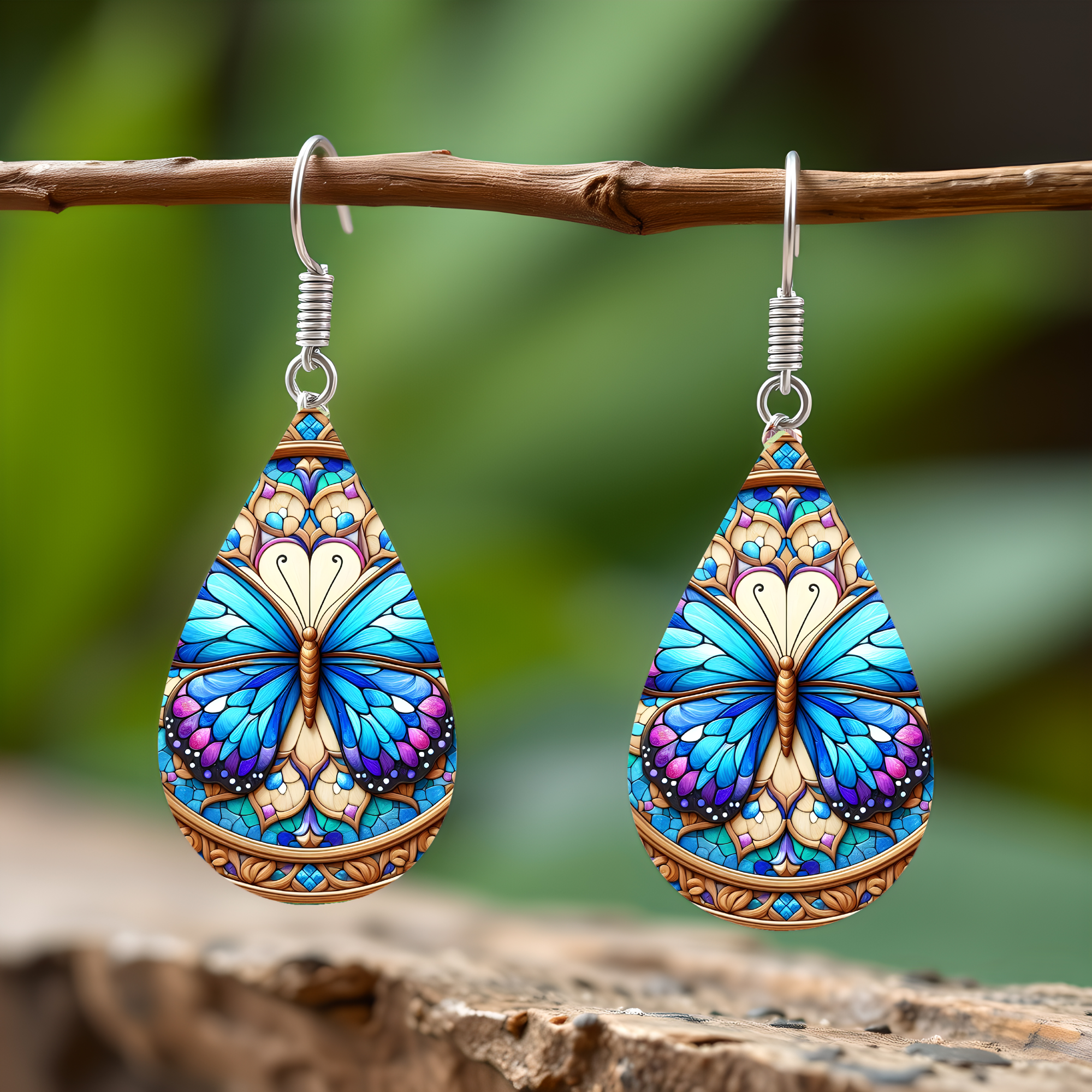Butterfly Teardrop Earrings
