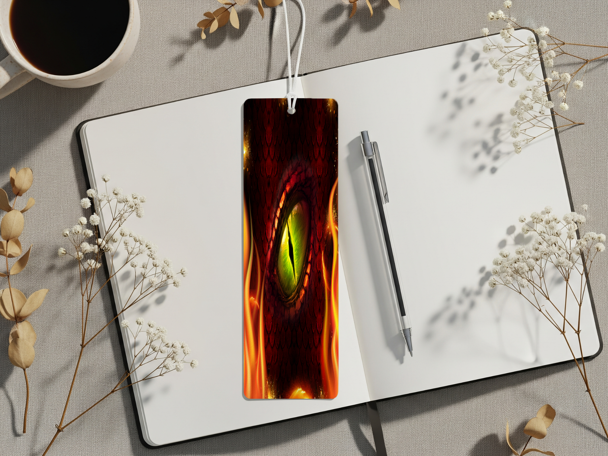 Aluminum Metal Bookmarks, Dragon Images. Mark your place in every adventure with a mystical dragon companion