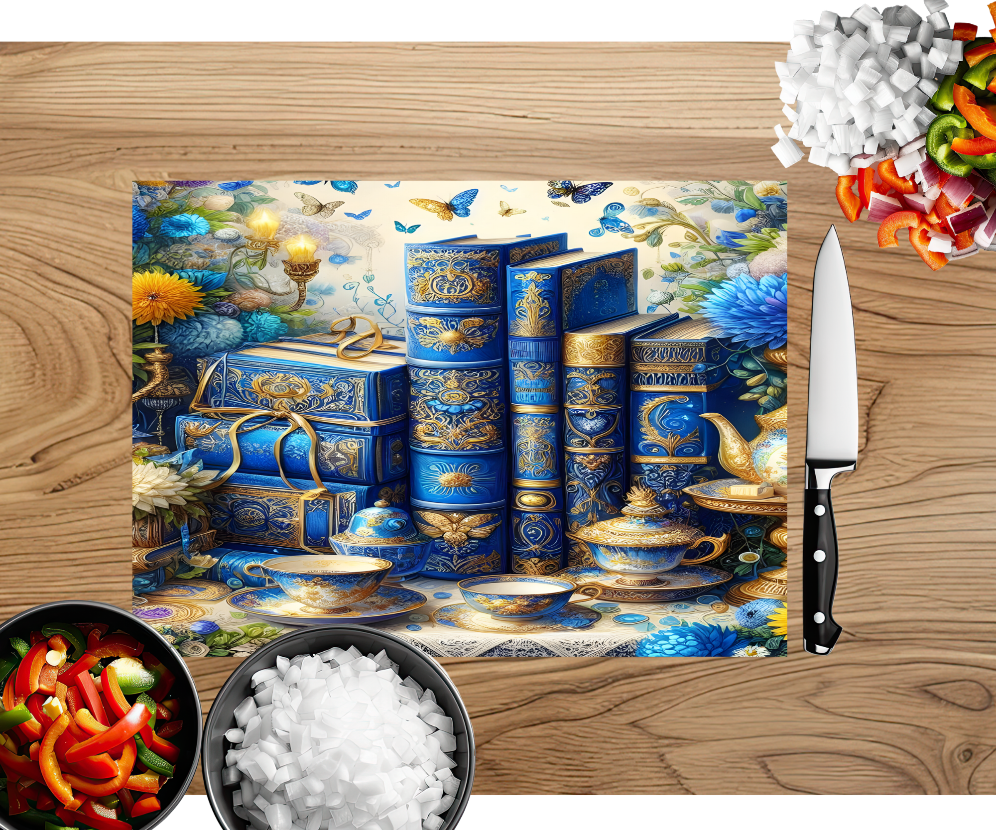 Chapter & Chop Book‑Themed Cutting Board