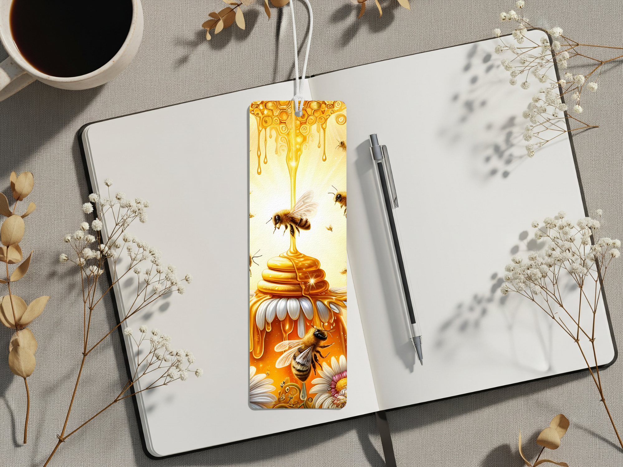 Aluminum Metal Bookmarks, Honeybee Images Make every chapter “bee” sweet! 🐝💛