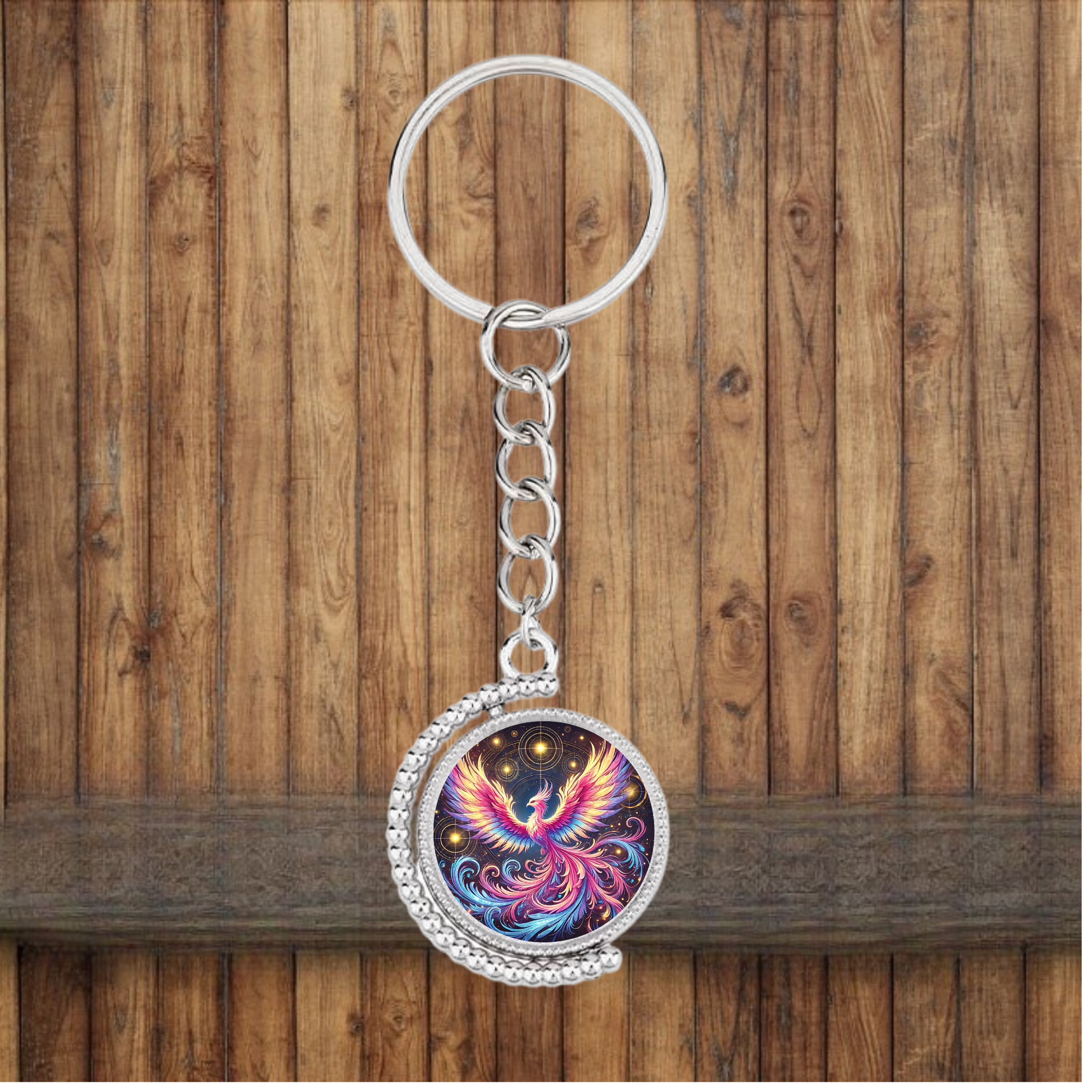Phoenix Bezel Keychain