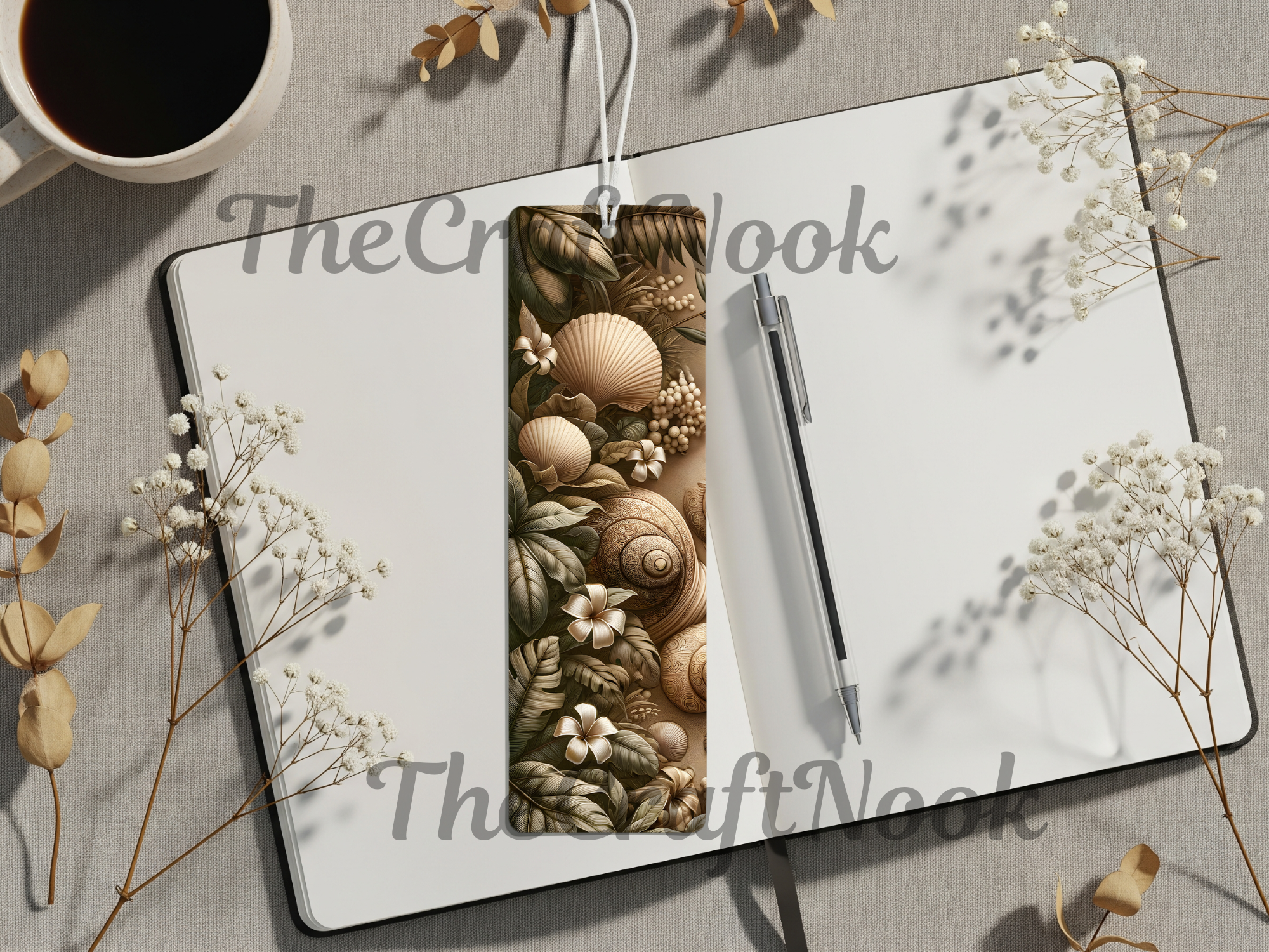 Aluminum Metal Bookmarks, Beach Images