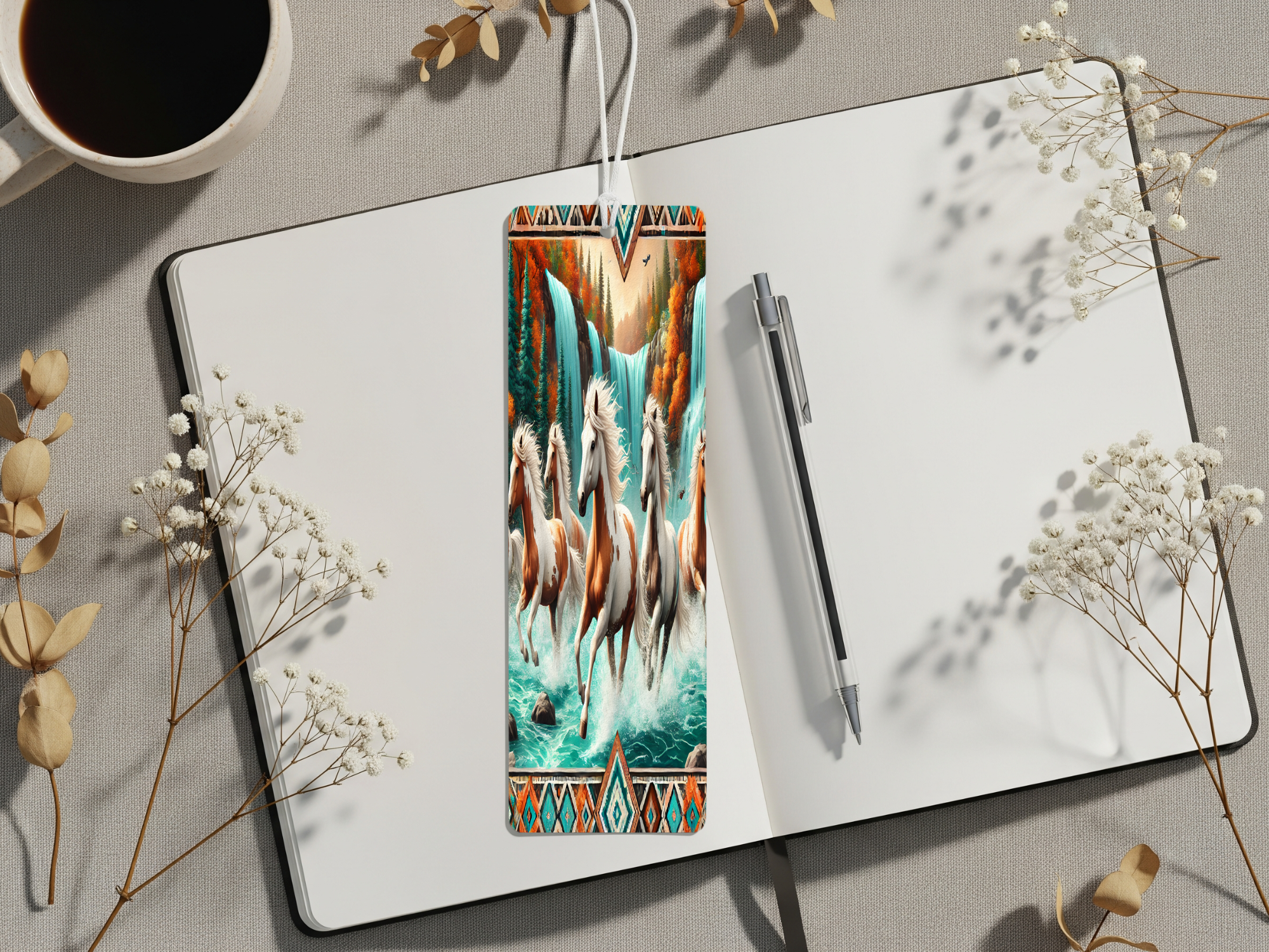 Aluminum Metal Bookmarks, Horse Images