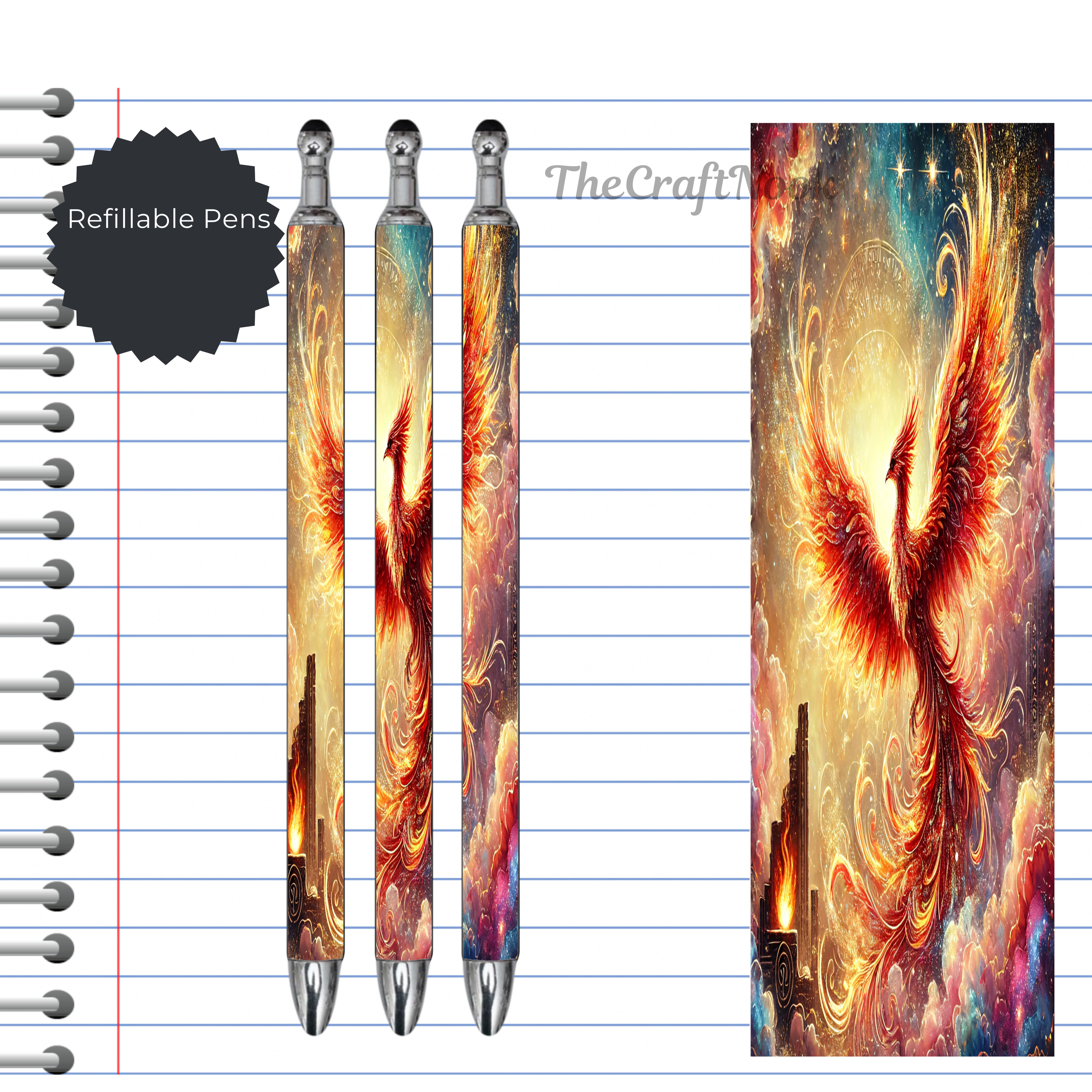 Phoenix Refillable Pens, multiple options and Images available.
