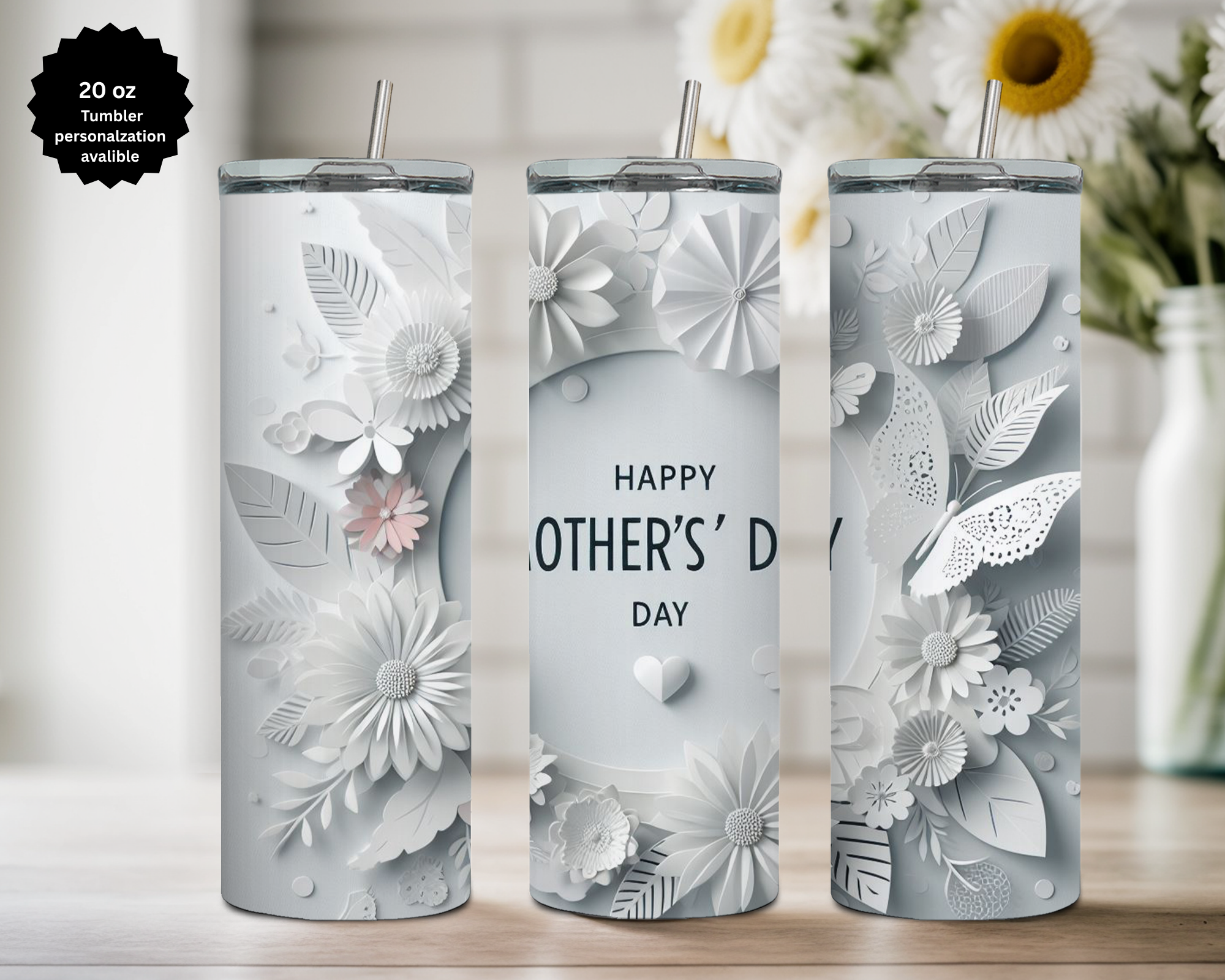 All Mother's 20 oz Stainless Steel Tumbler - Human, and Paws