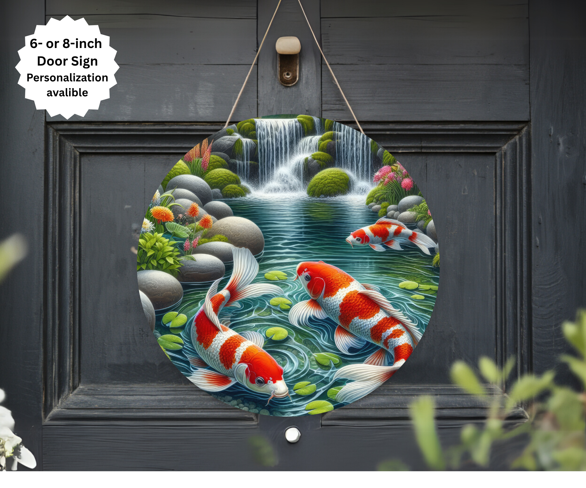 Koi Fish Door Signs