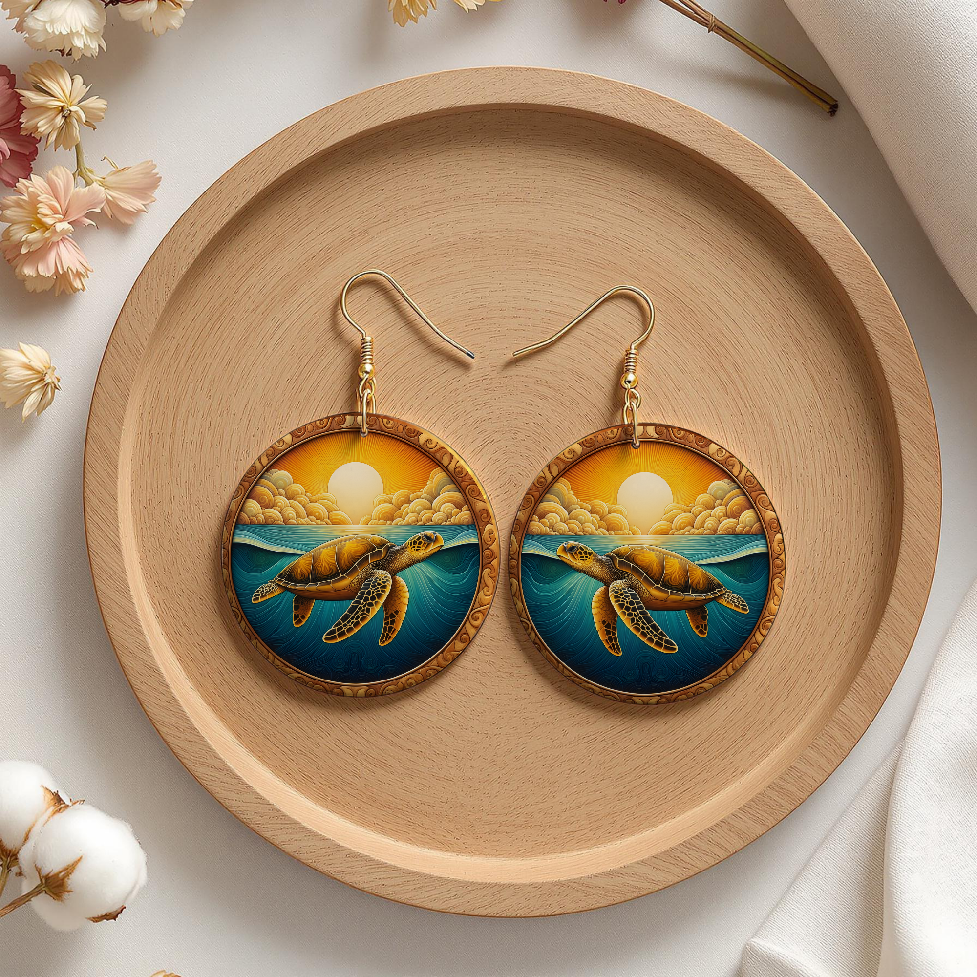 Sea Turtle Earrings — Choose Your Design