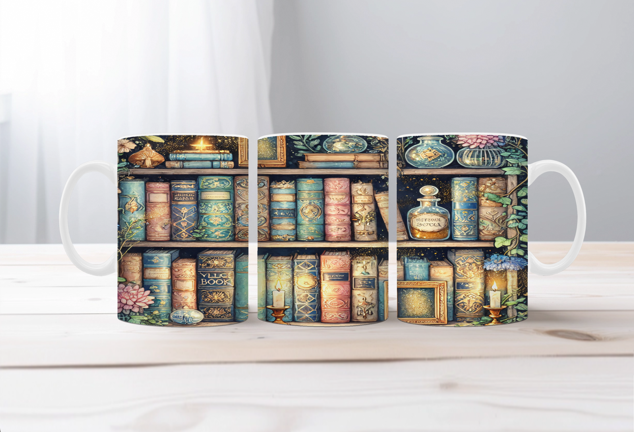 Chapter Sips Book Lover Mug. Two Sizes and Multiple images to choose from.