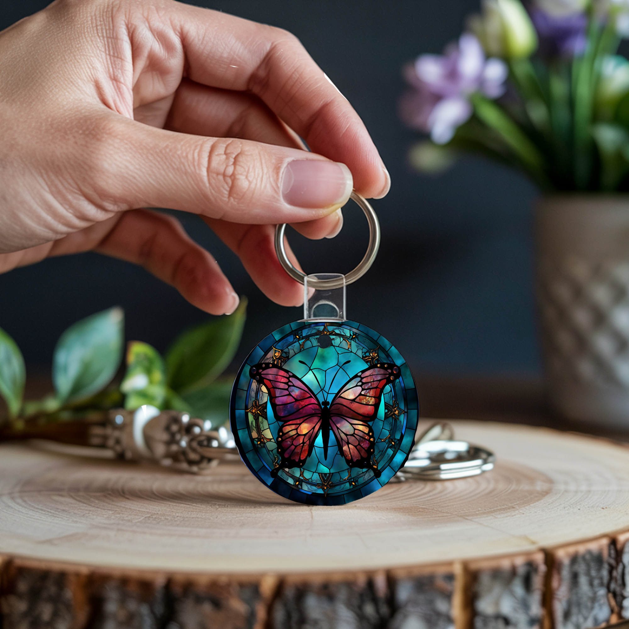 Butterfly Keychain