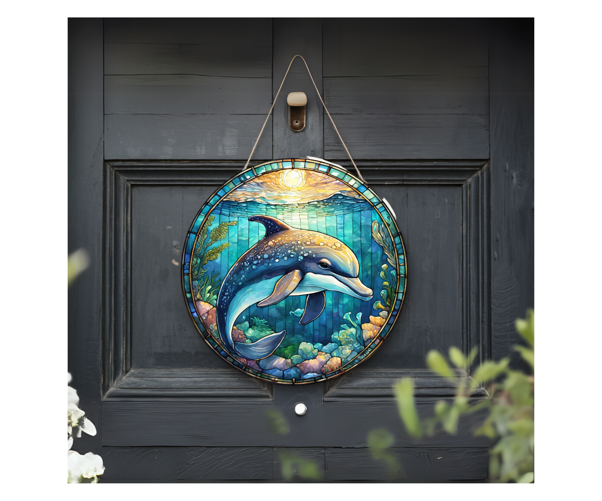 Make a Splash Dolphin Door Signs, Multiple images options.