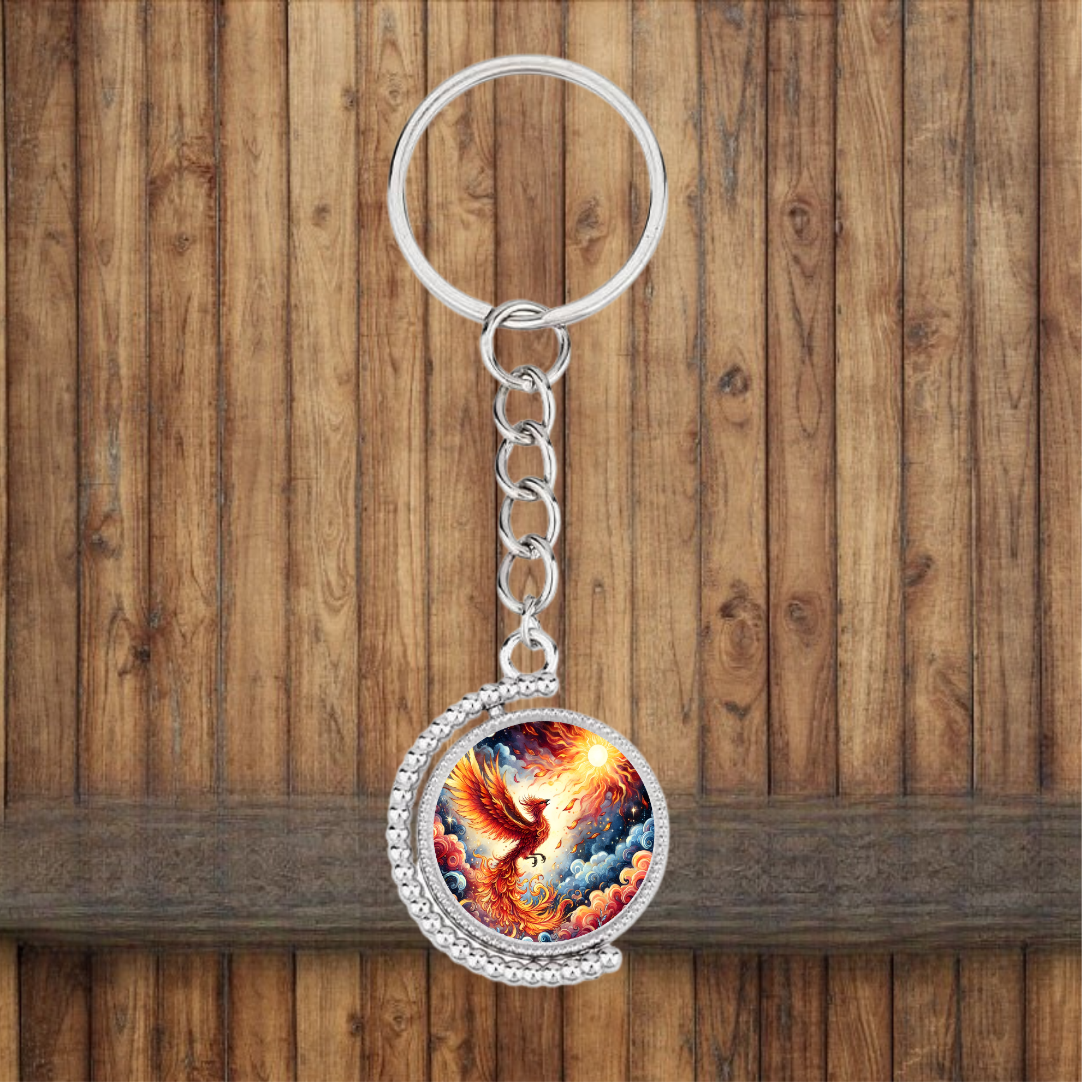 Phoenix Bezel Keychain