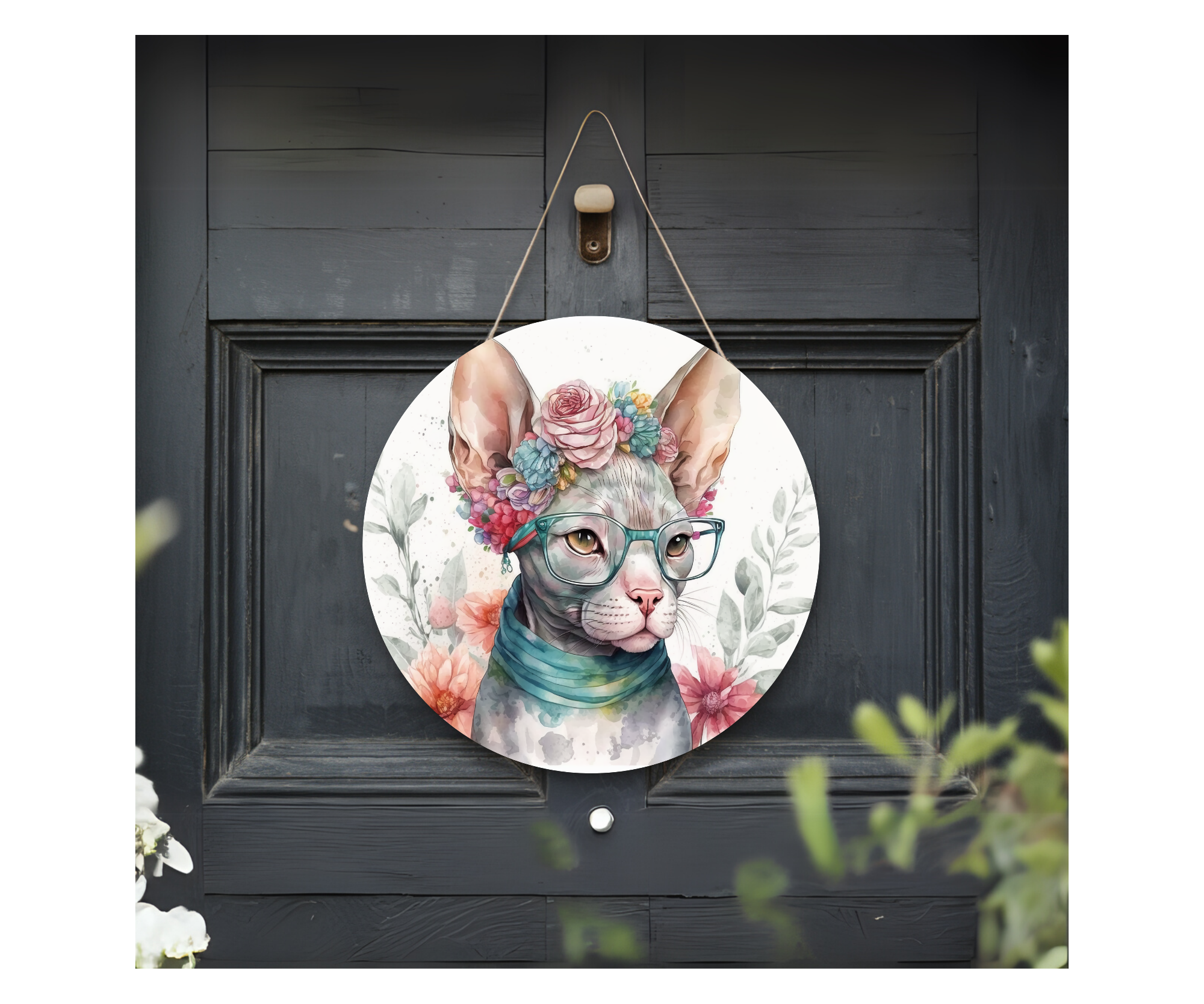 Purr‑sonality Lives Here Cat Door signs