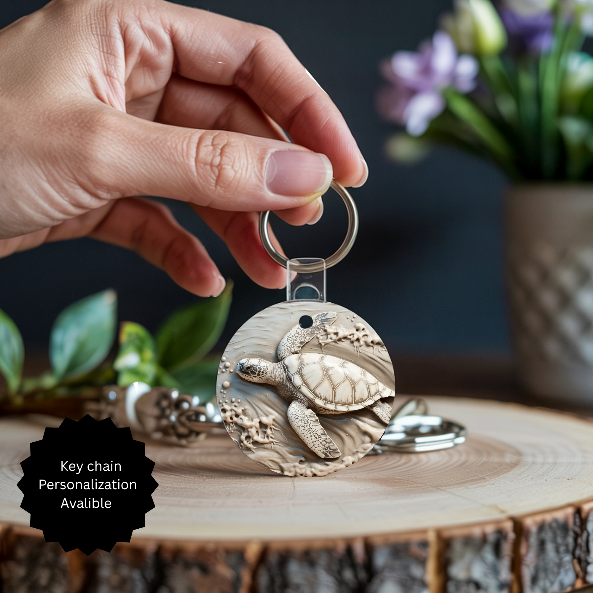 Sea Turtle Keychain