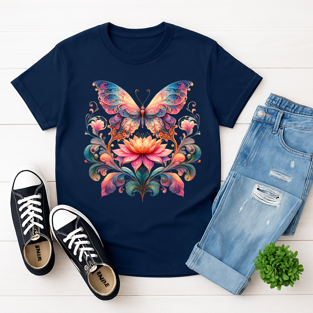 Floral Butterfly Tee