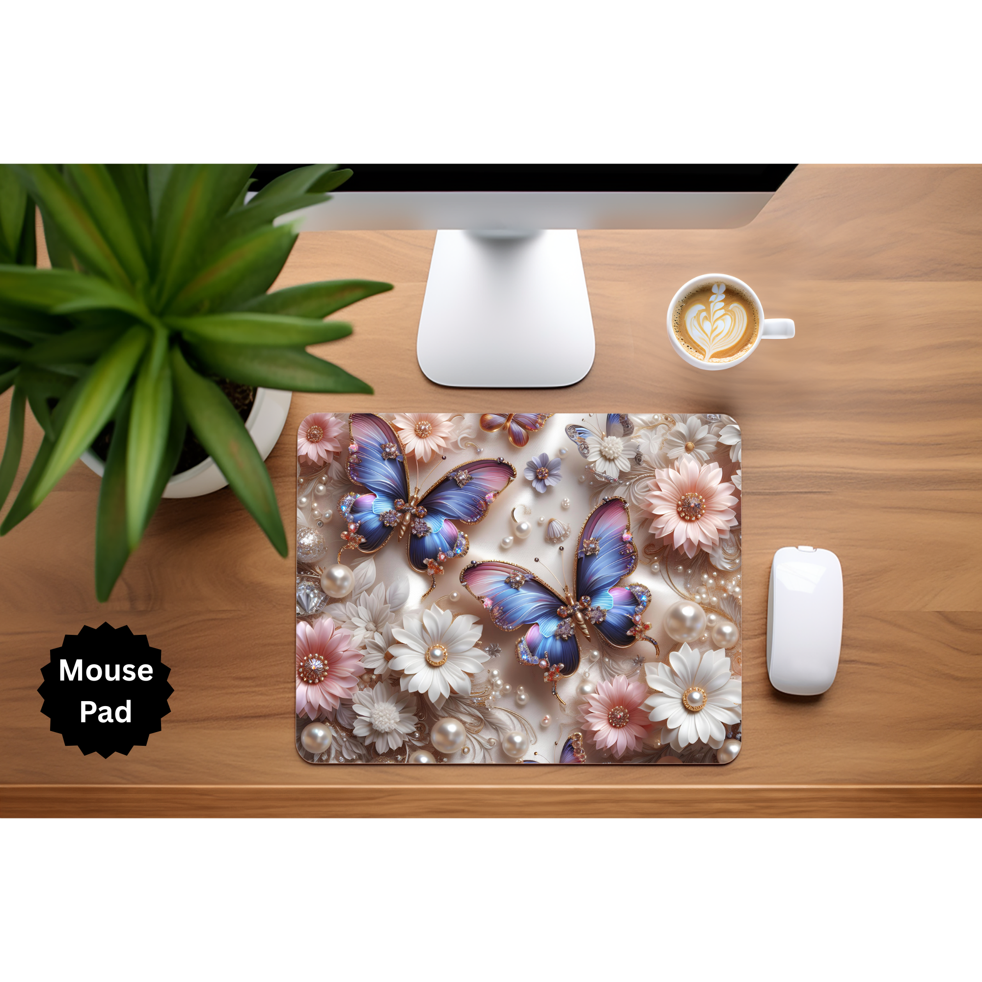 Butterfly mouse pad