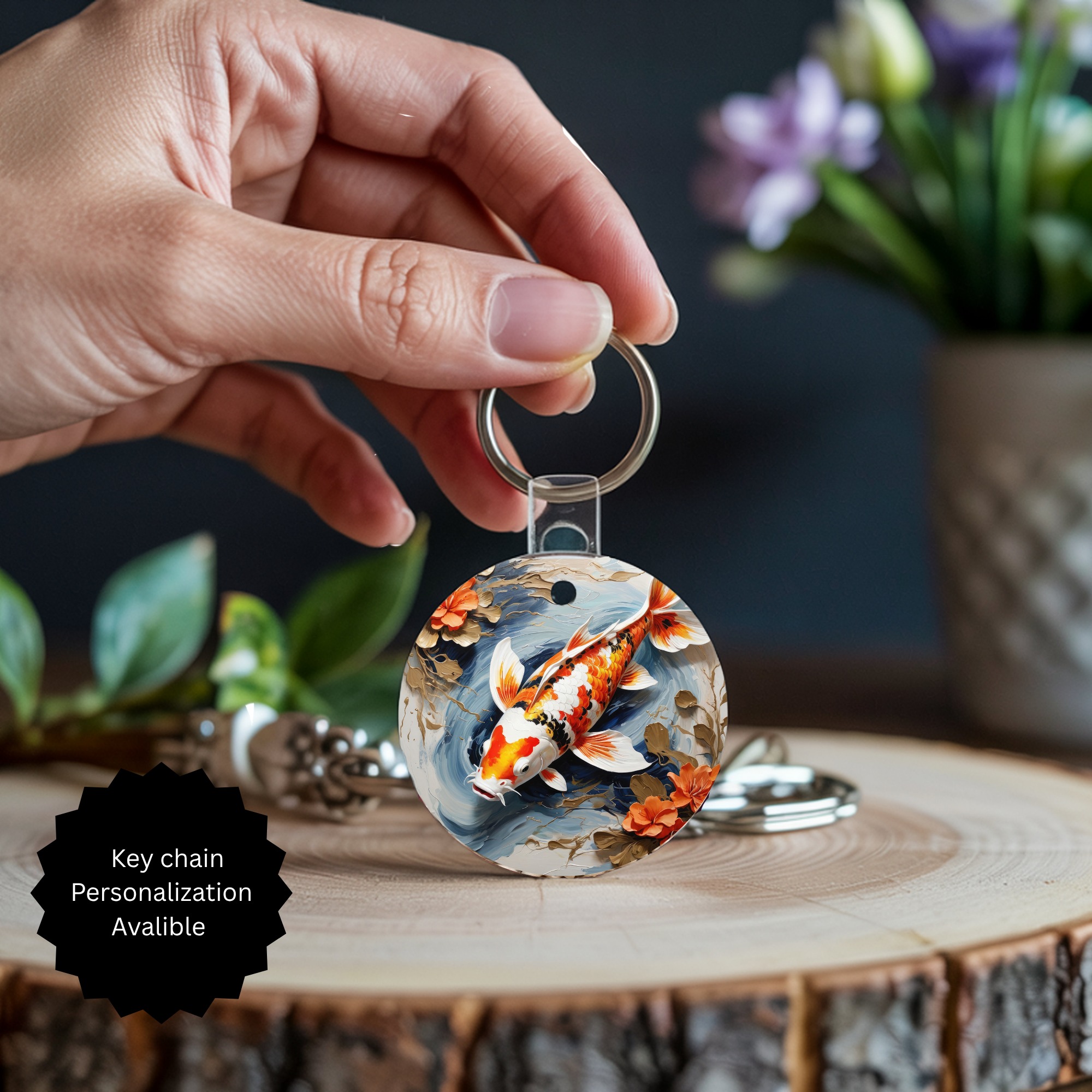 Koi Fish Keychain