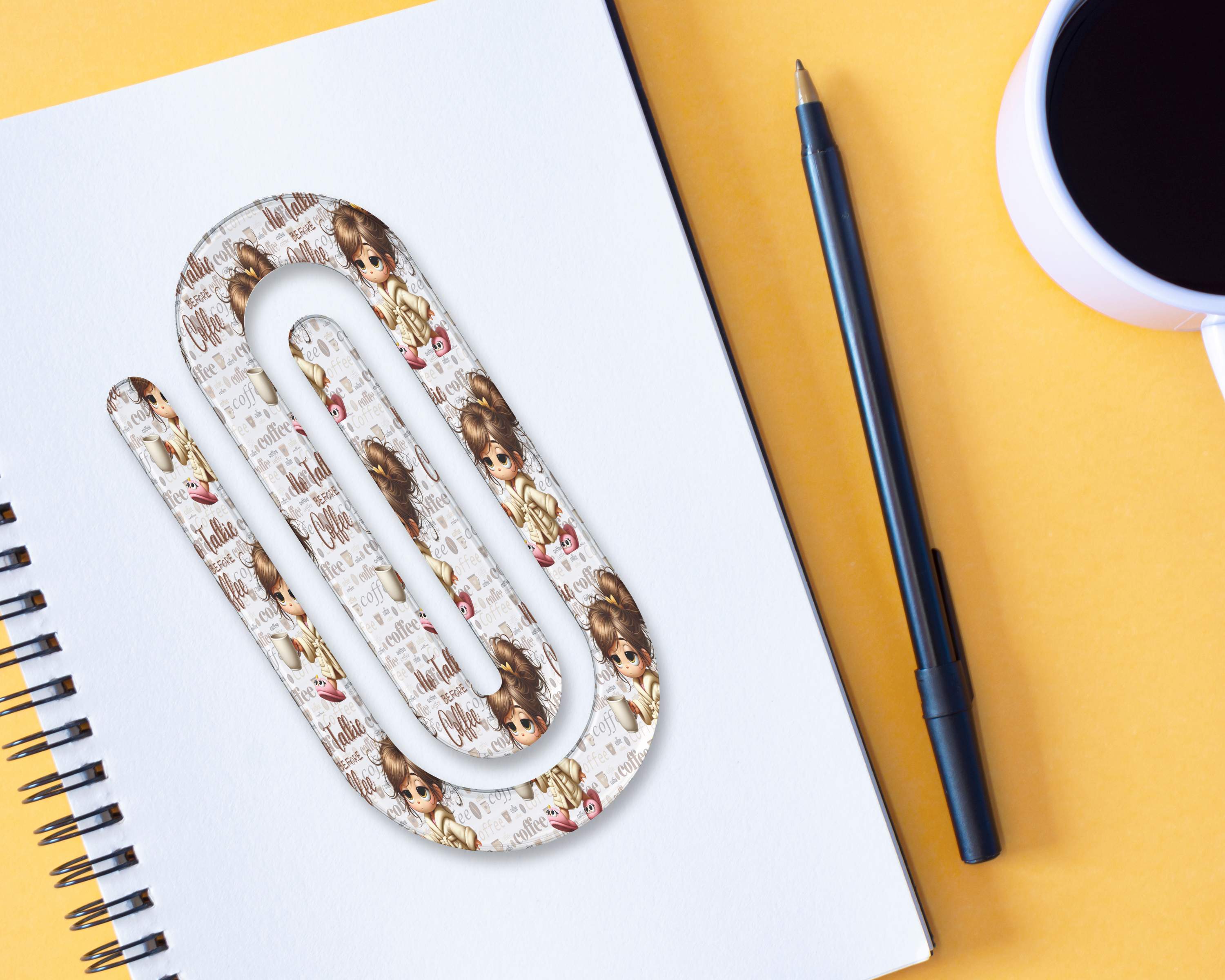 Brew‑tiful Coffee Jumbo Paper Clips