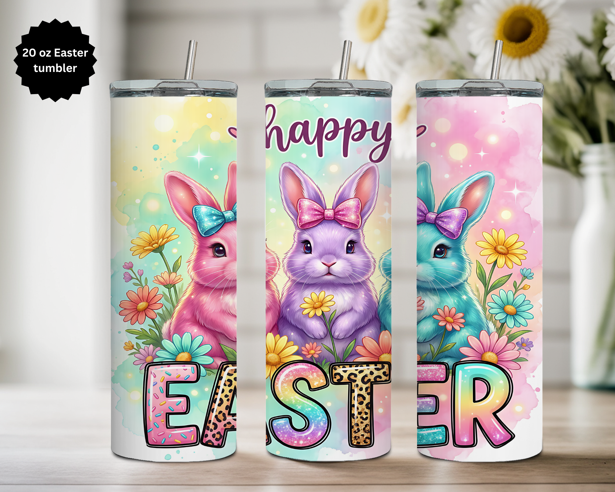 20 oz Easter Tumbler Collection. Multiple Images Available.