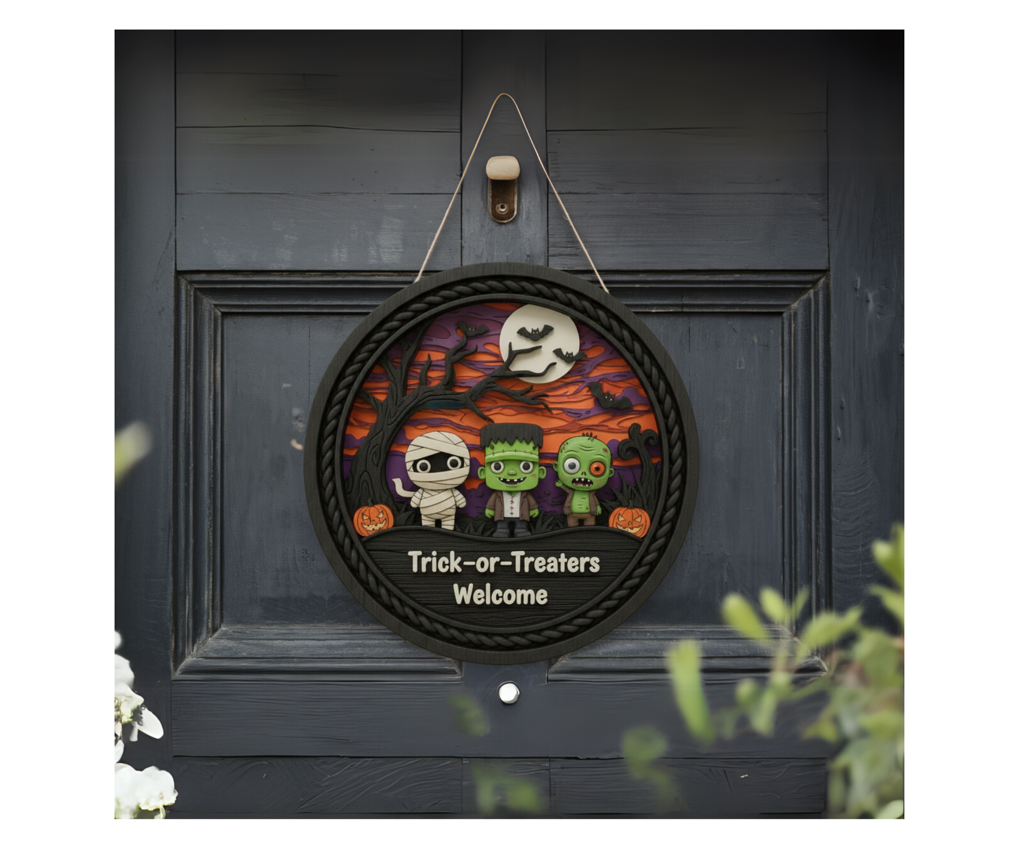 Spooky season Halloween Door signs