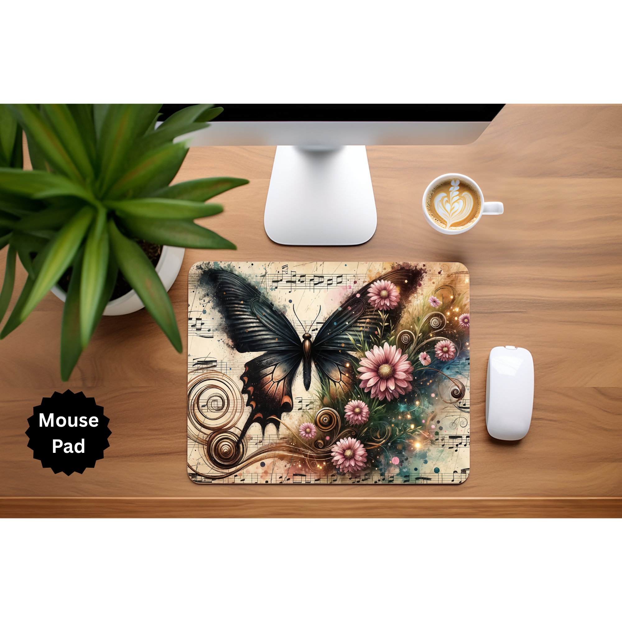 Butterfly mouse pad