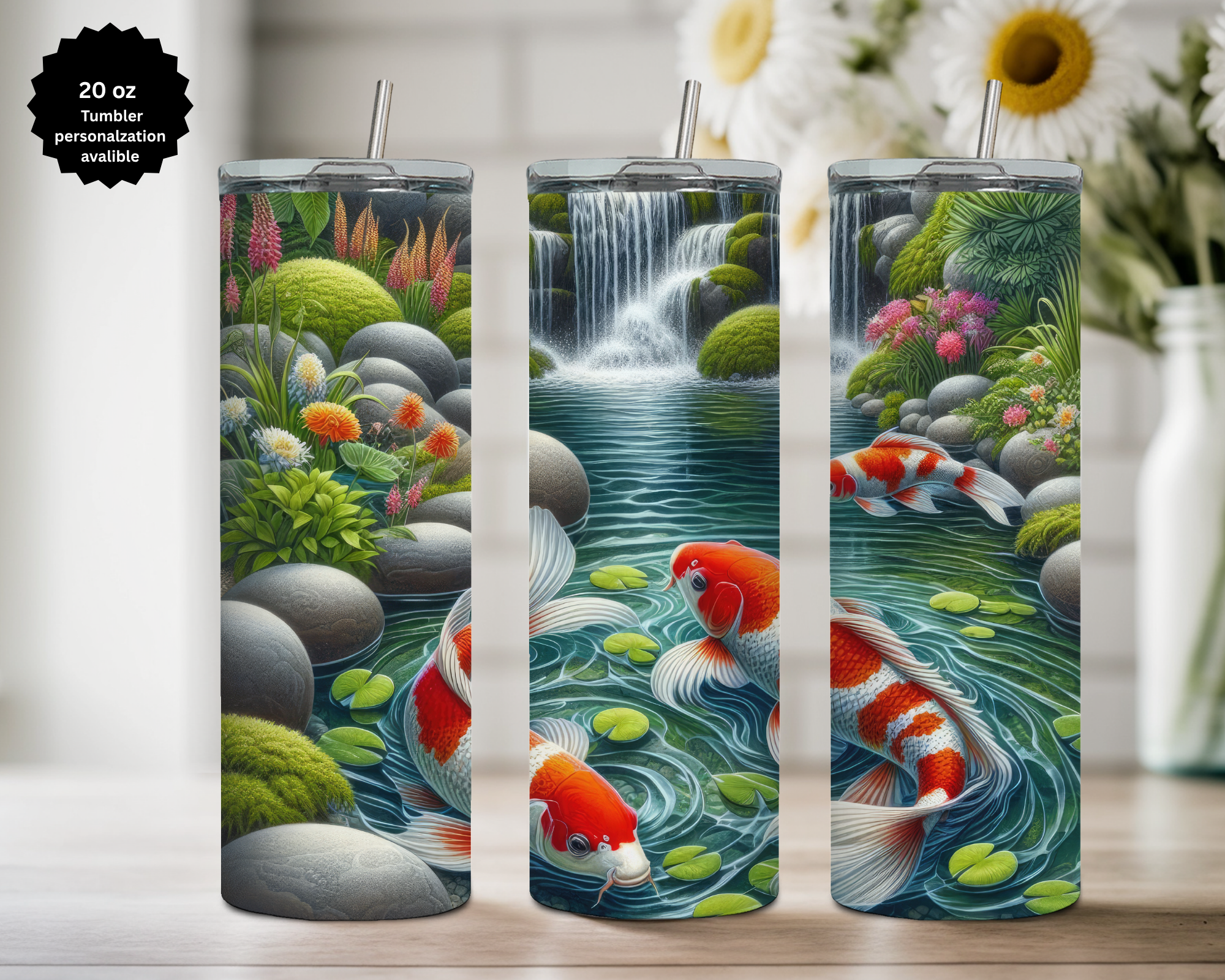 Koi Fish 20 Oz Tumblers