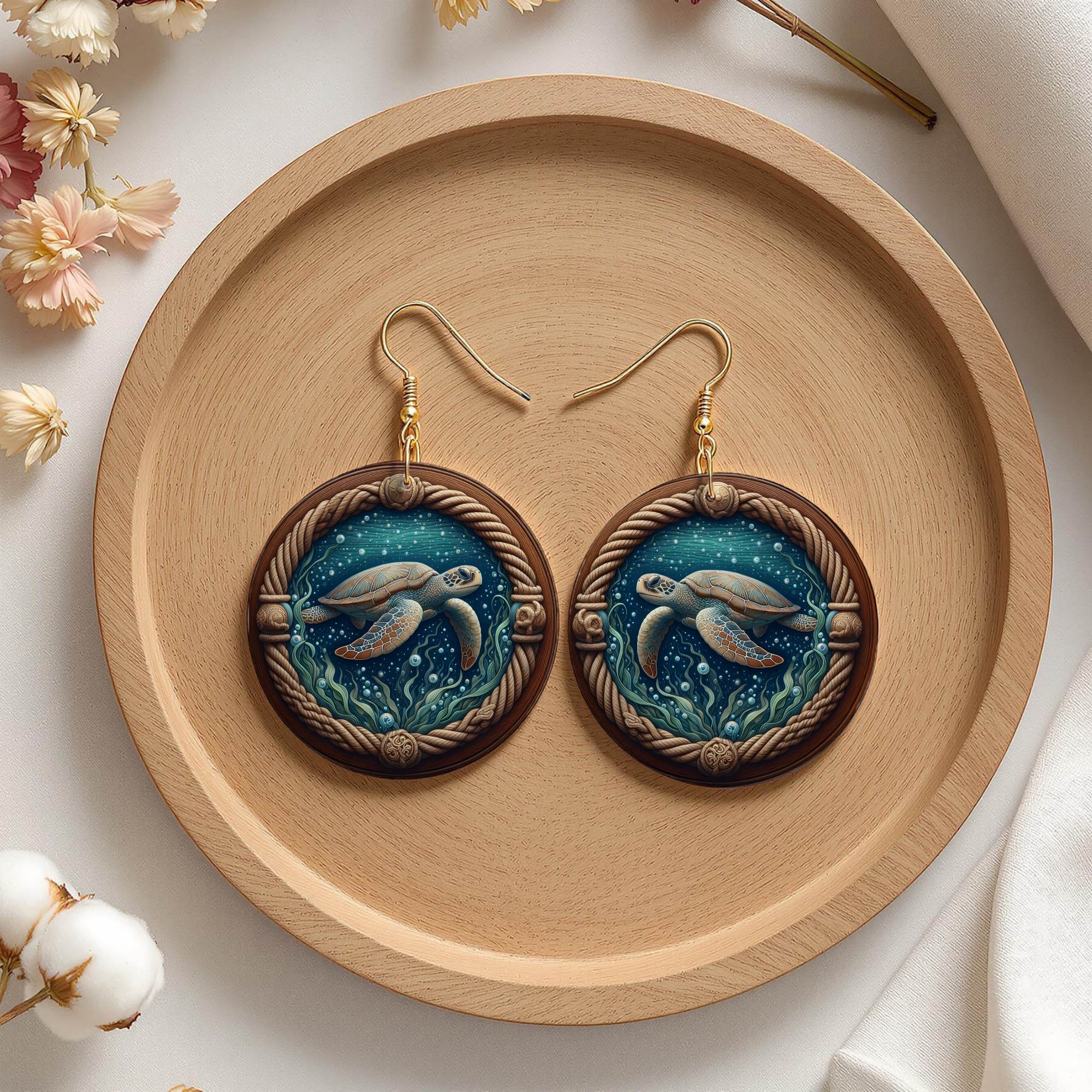 Sea Turtle Earrings — Choose Your Design