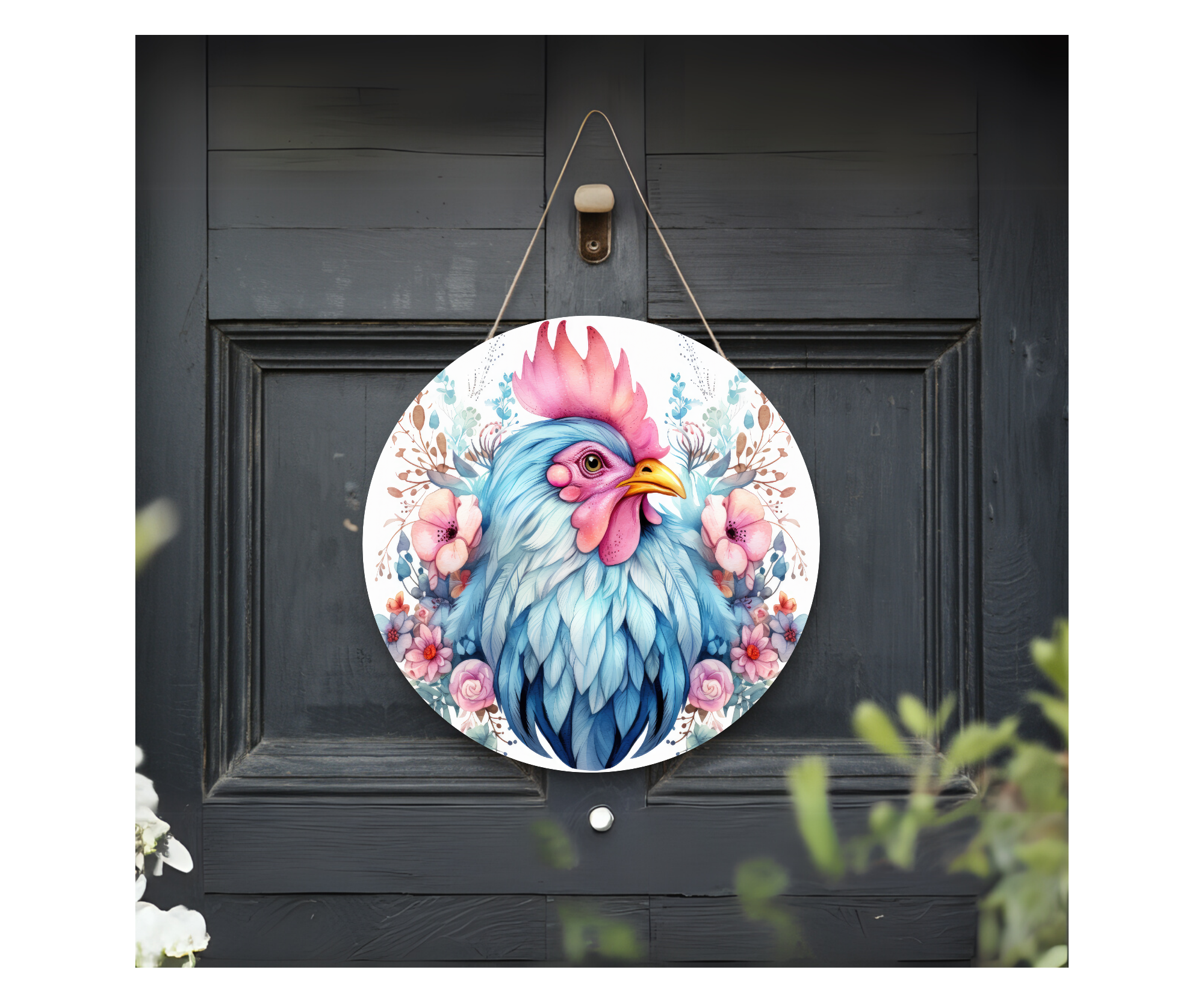 Cluck In & Stay Awhile Chicken Door Signs