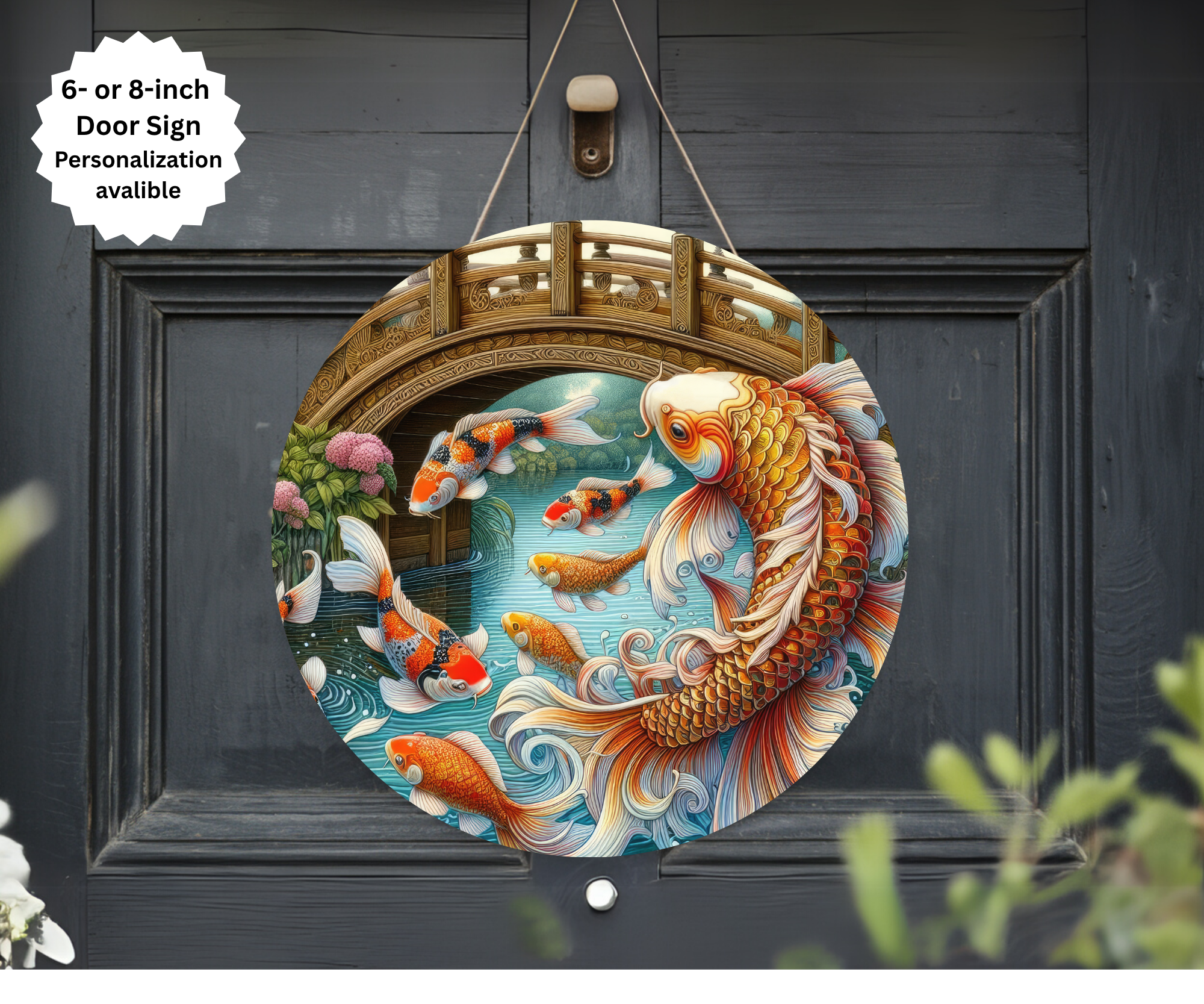 Koi Fish Door Signs