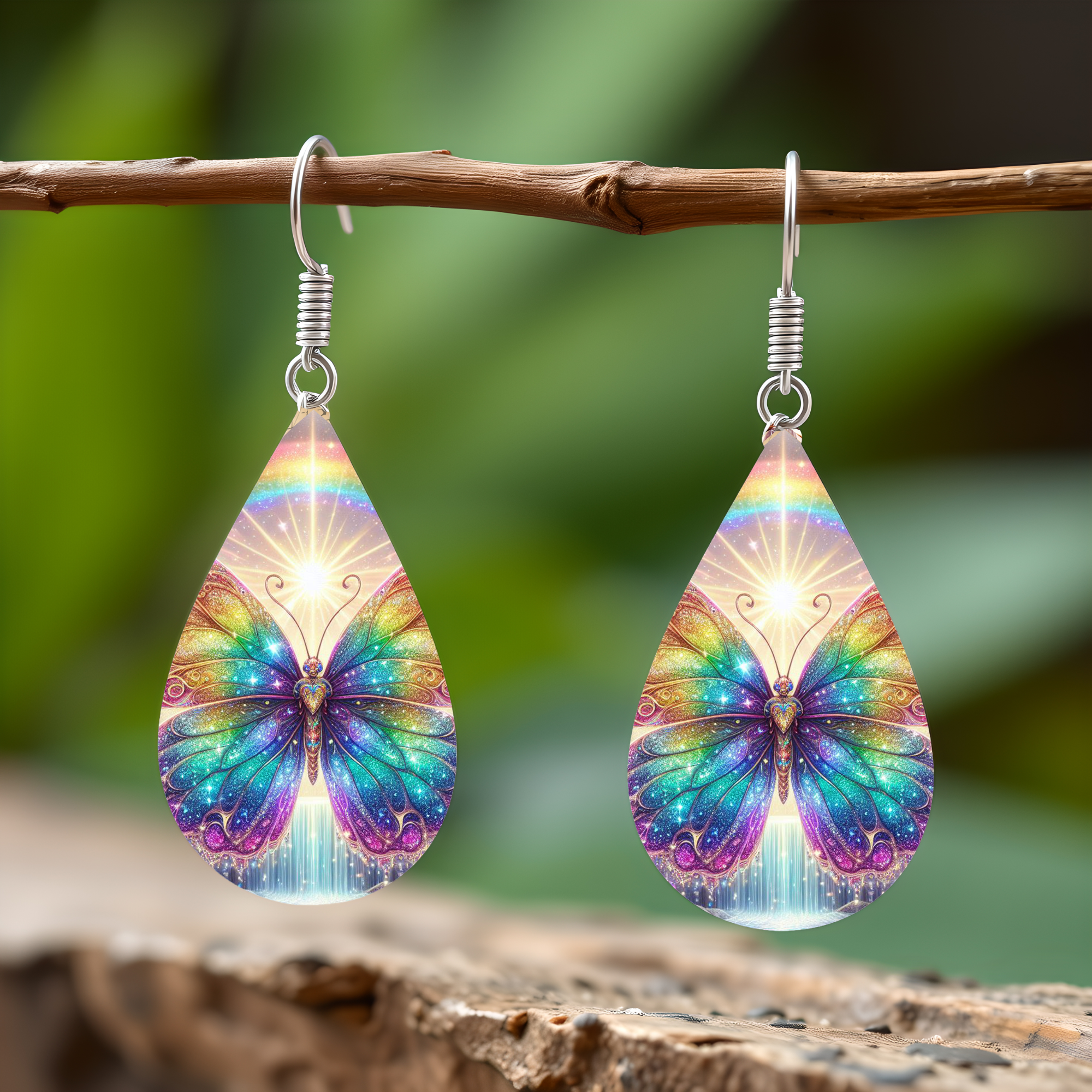Butterfly Teardrop Earrings
