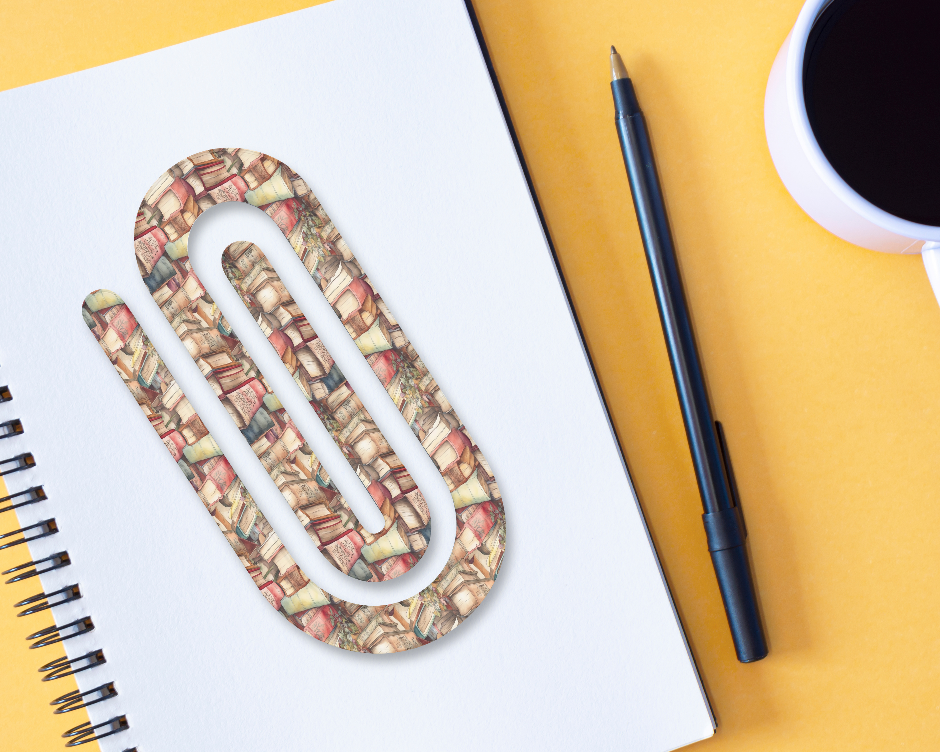 Chapter Clips Book‑Themed Jumbo Paper Clips