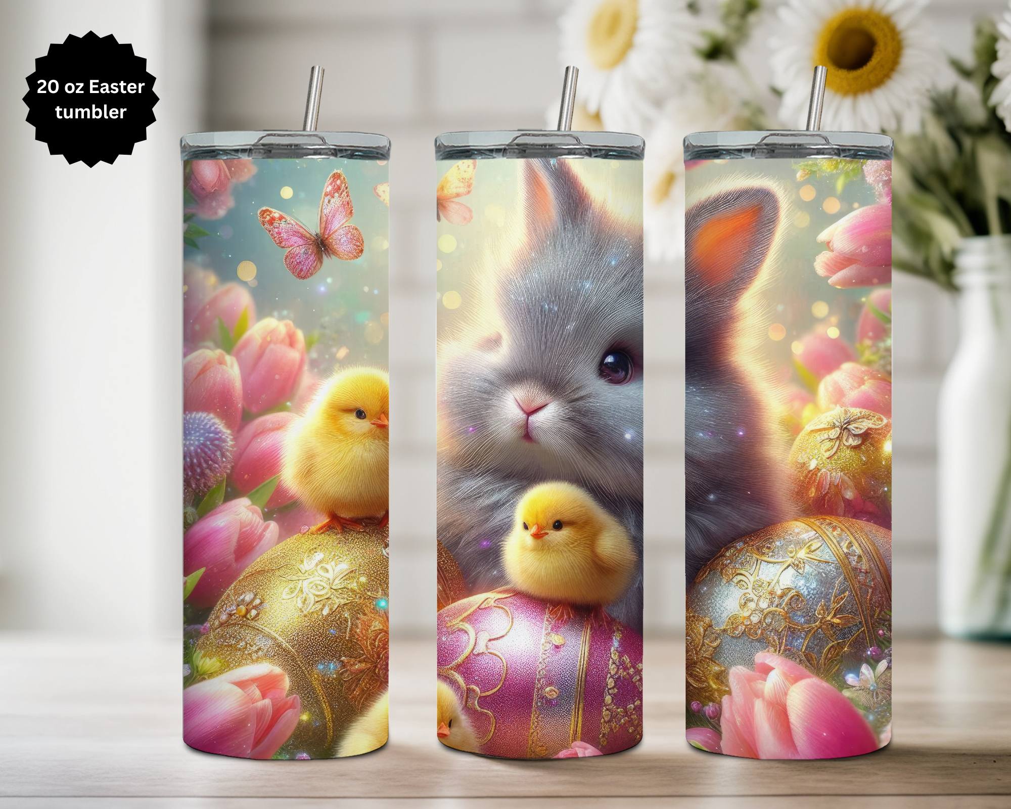 20 oz Easter Tumbler Collection. Multiple Images Available.