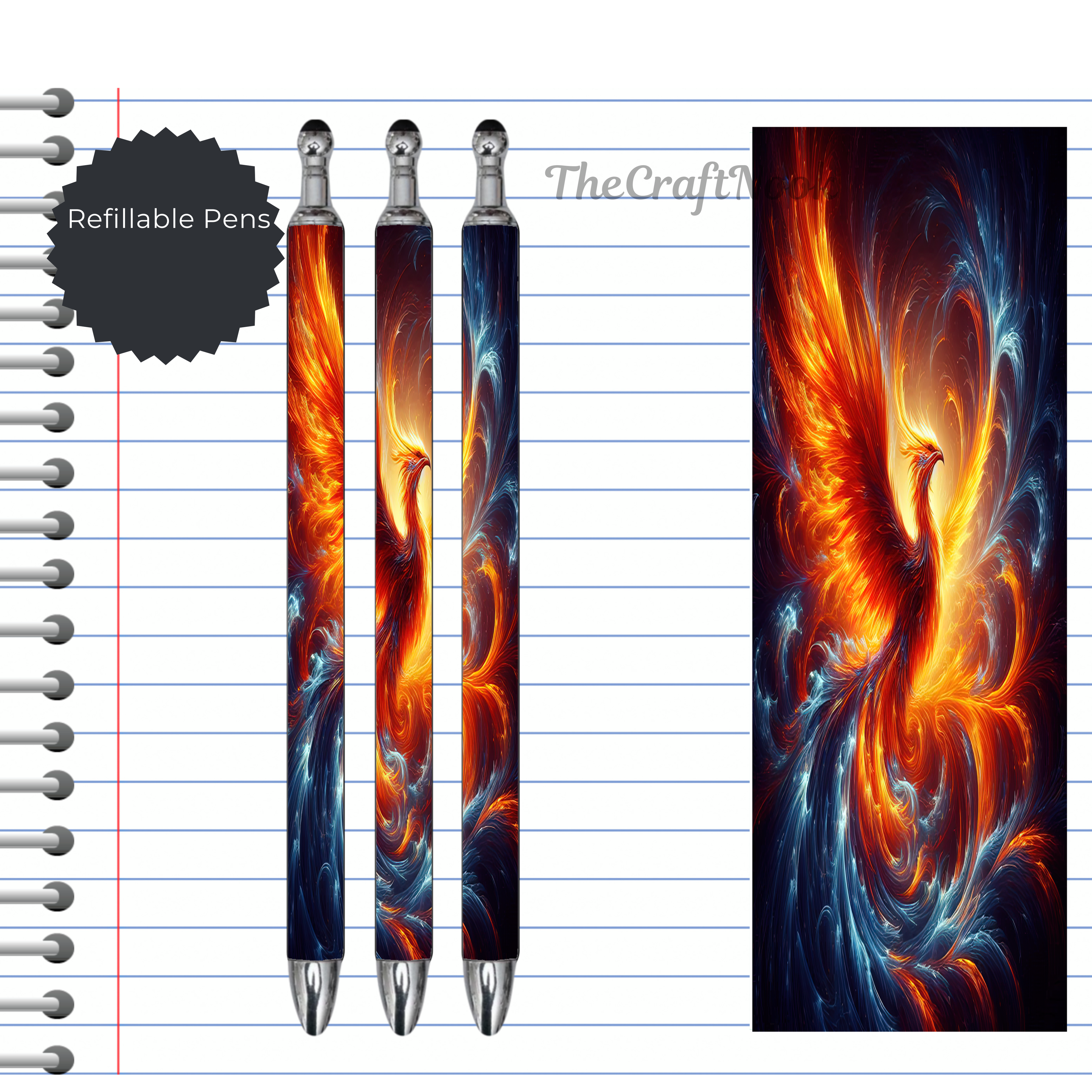 Phoenix Refillable Pens, multiple options and Images available.