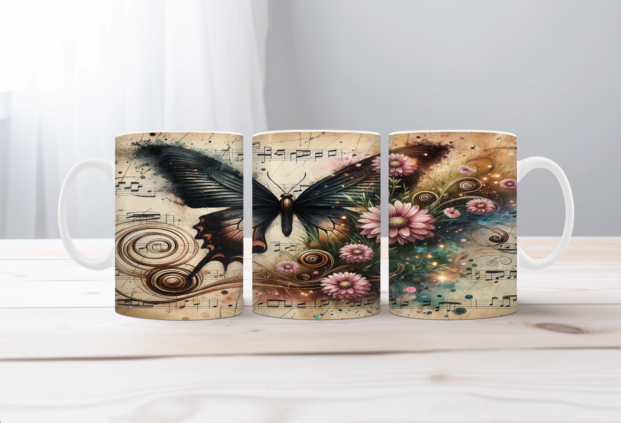 Butterfly Mugs. Two Sizes and Multiple images to choose from.