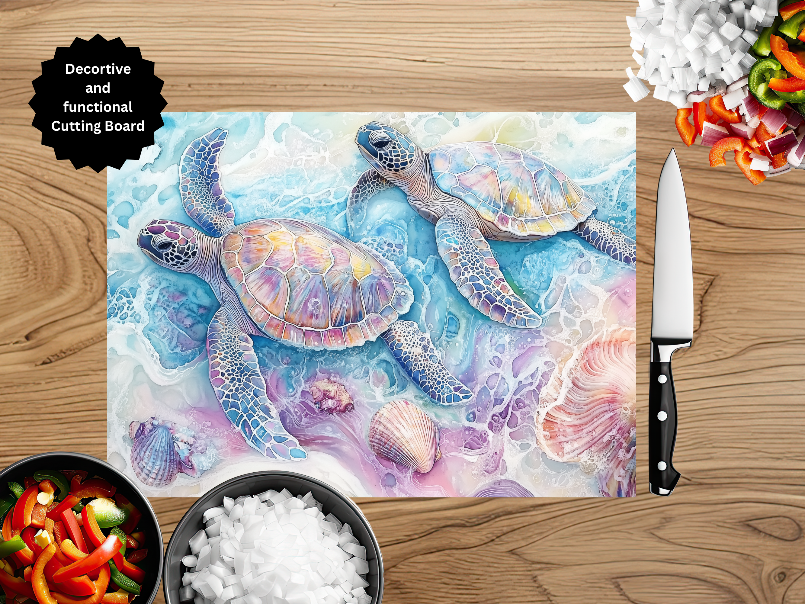 Sea Turtle Cutting Board