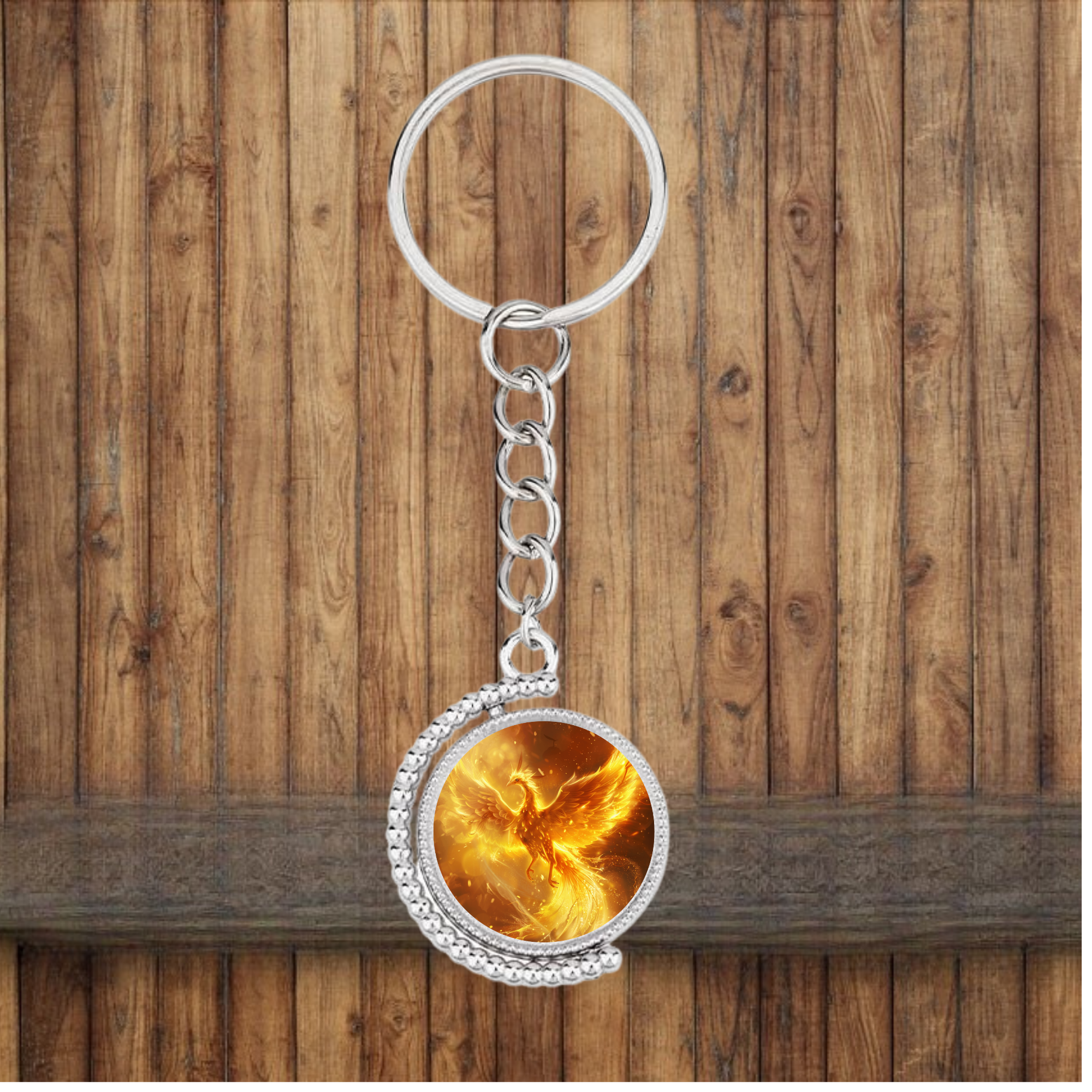 Phoenix Bezel Keychain