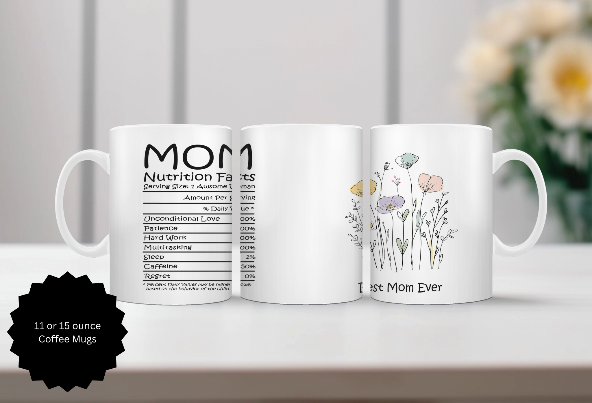 Mother's Day Mugs Human and Fur.