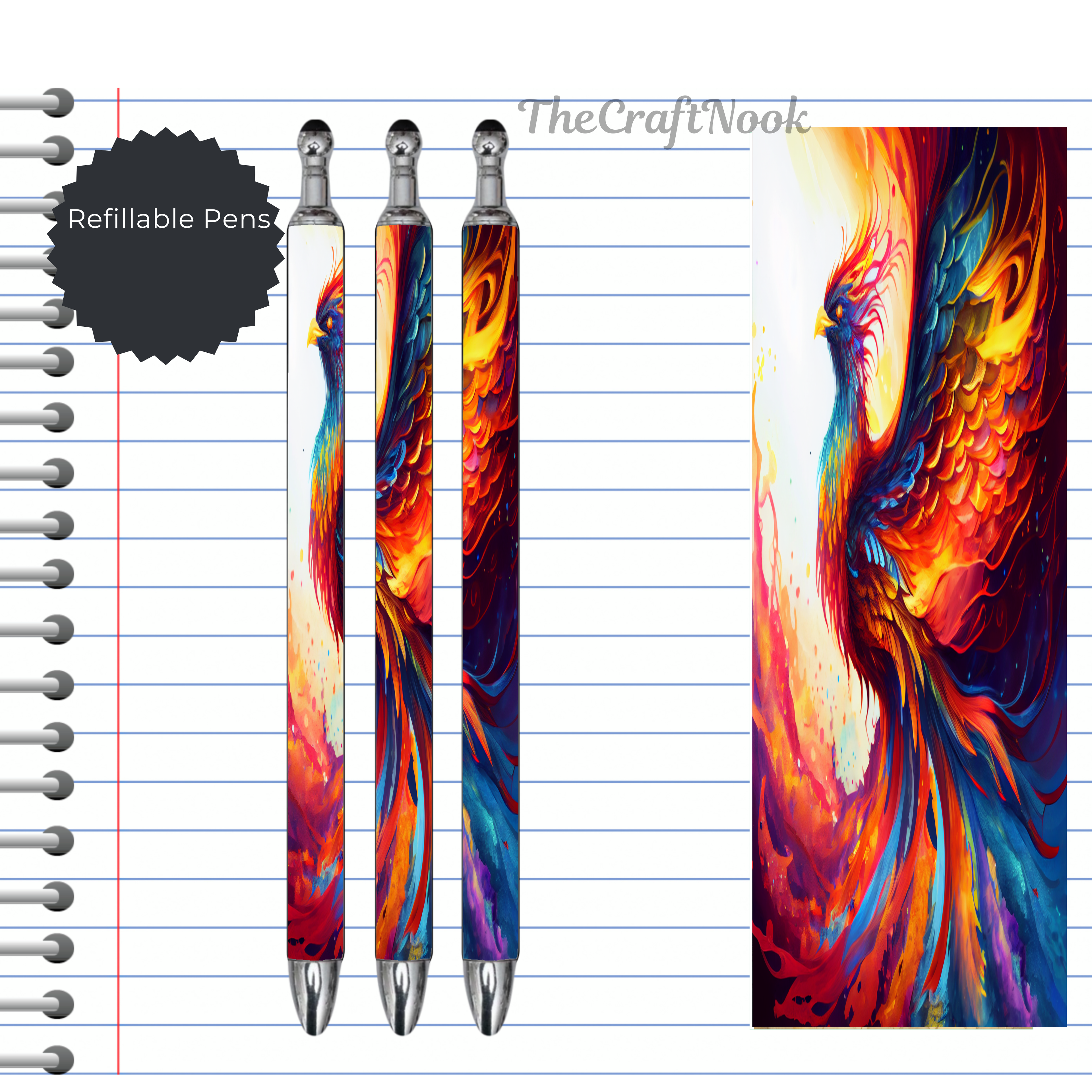 Phoenix Refillable Pens, multiple options and Images available.