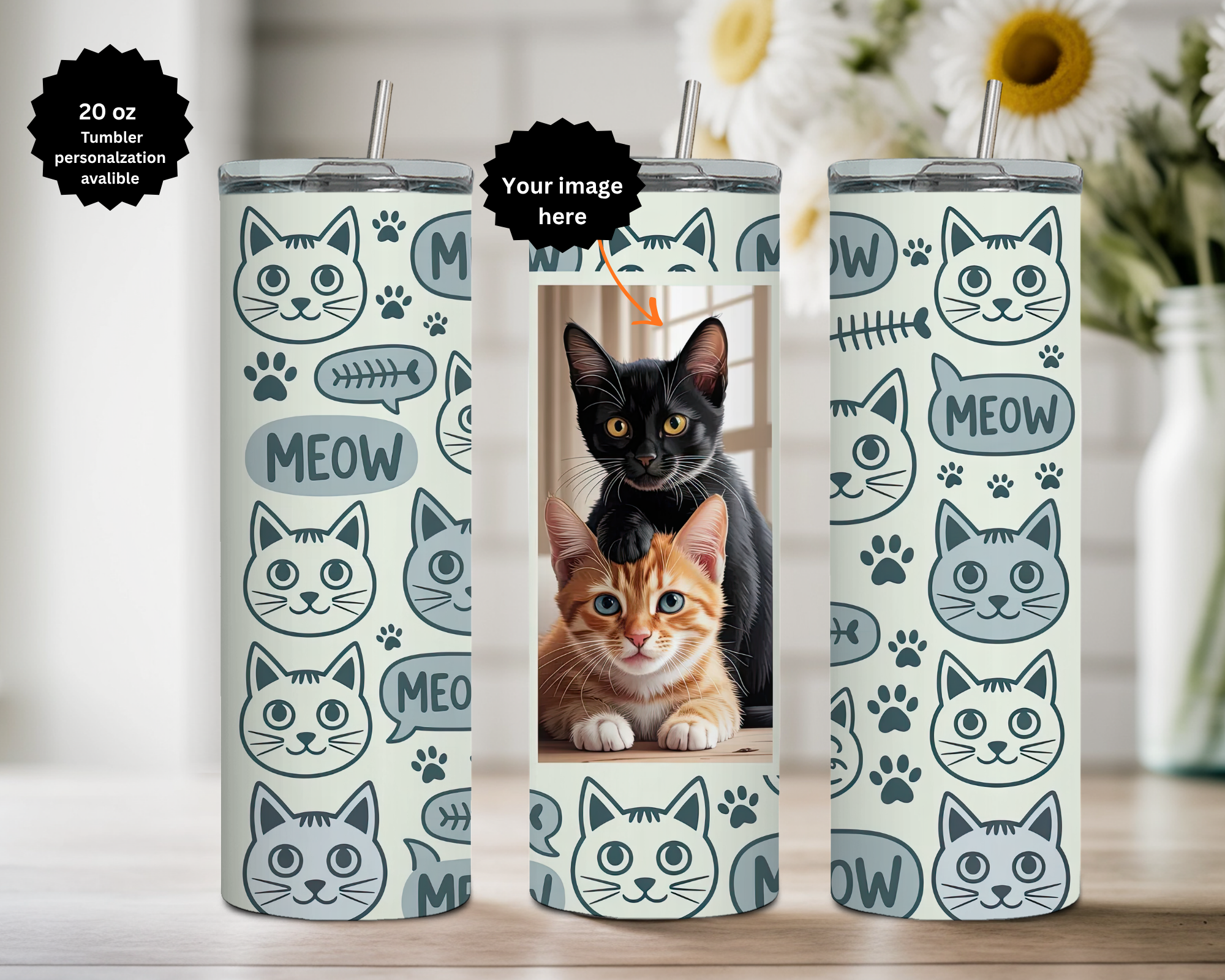All Mother's 20 oz Stainless Steel Tumbler - Human, and Paws