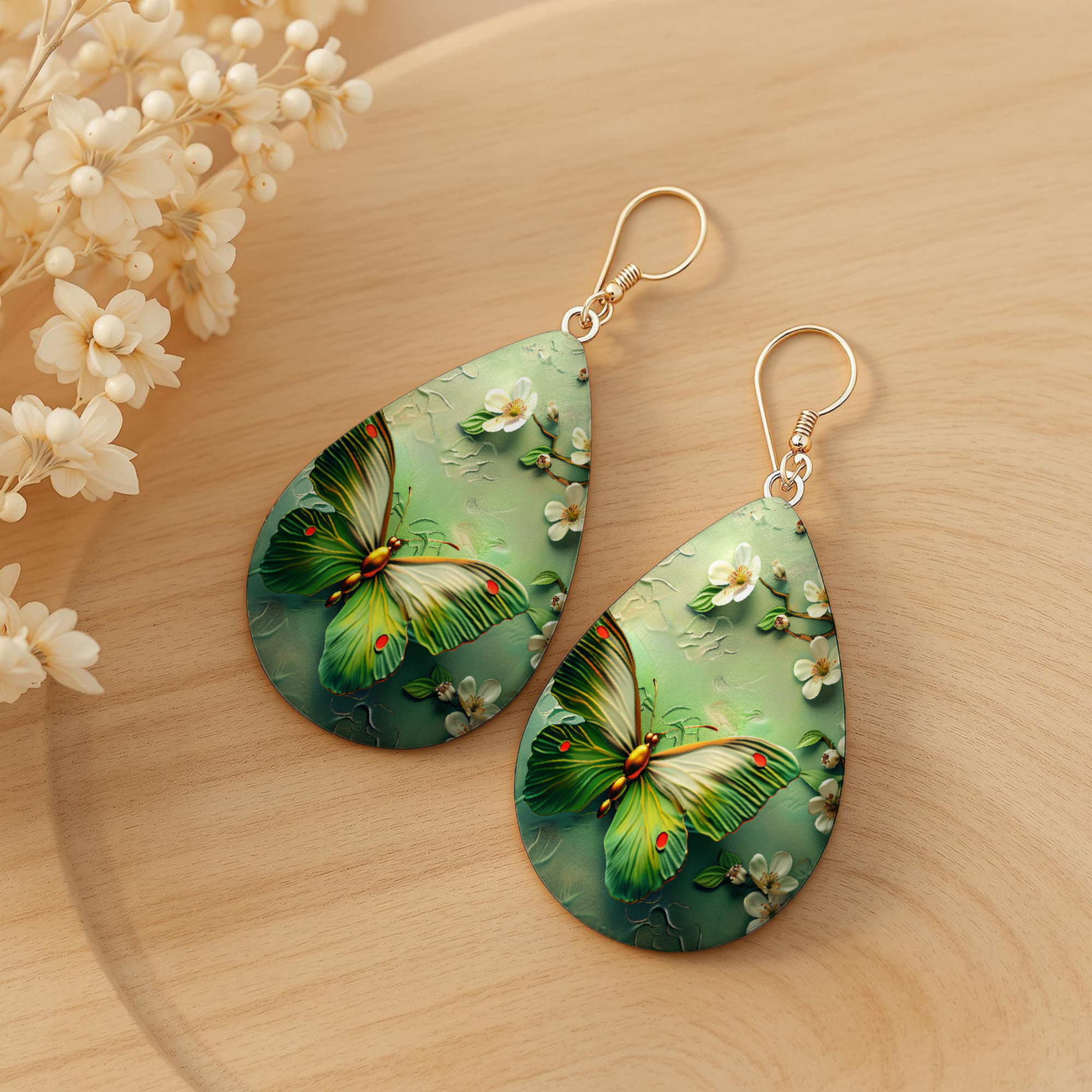 Butterfly Teardrop Earrings