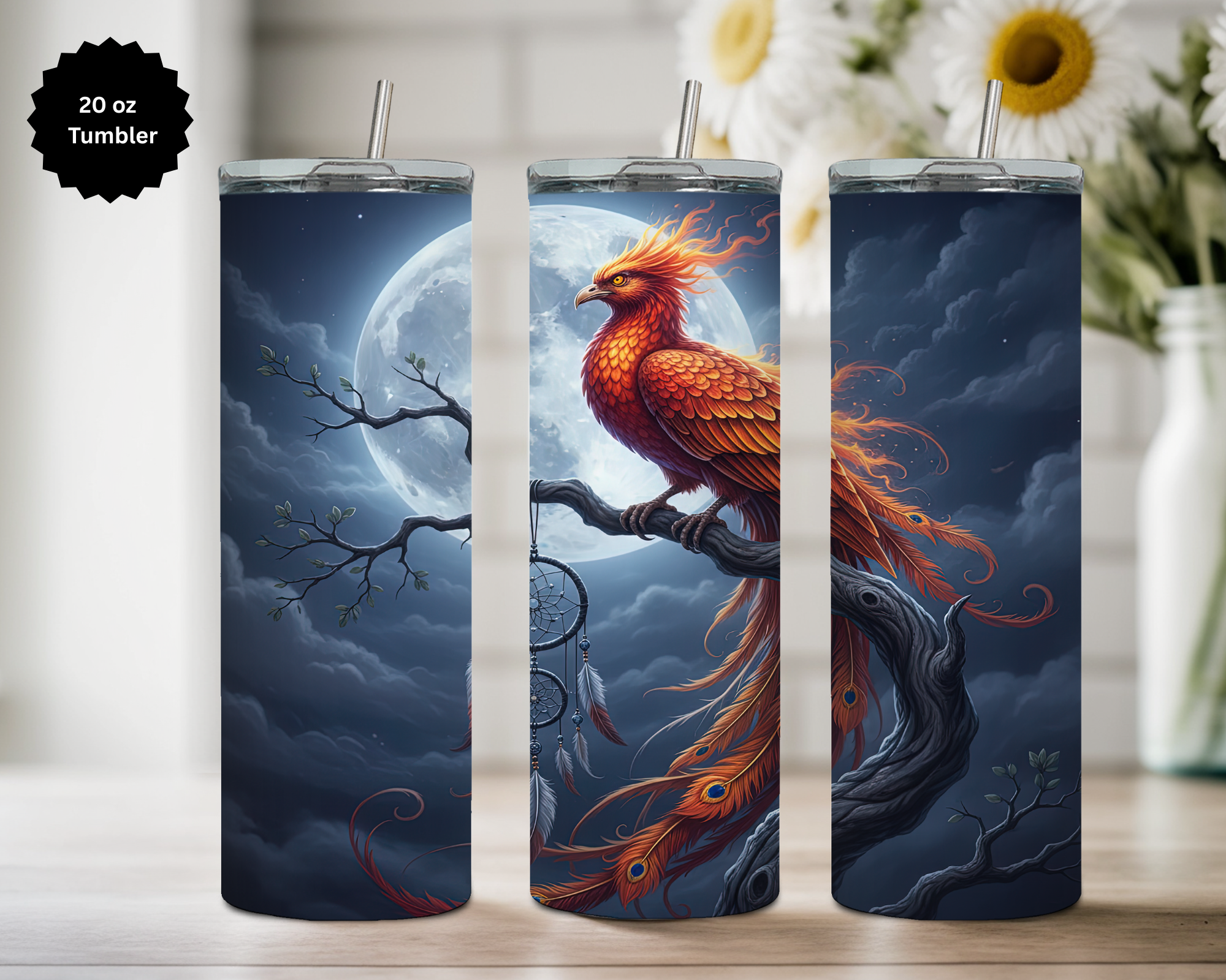 Phoenix 20 oz Stainless Steel Tumbler - Rise & Shine Collection