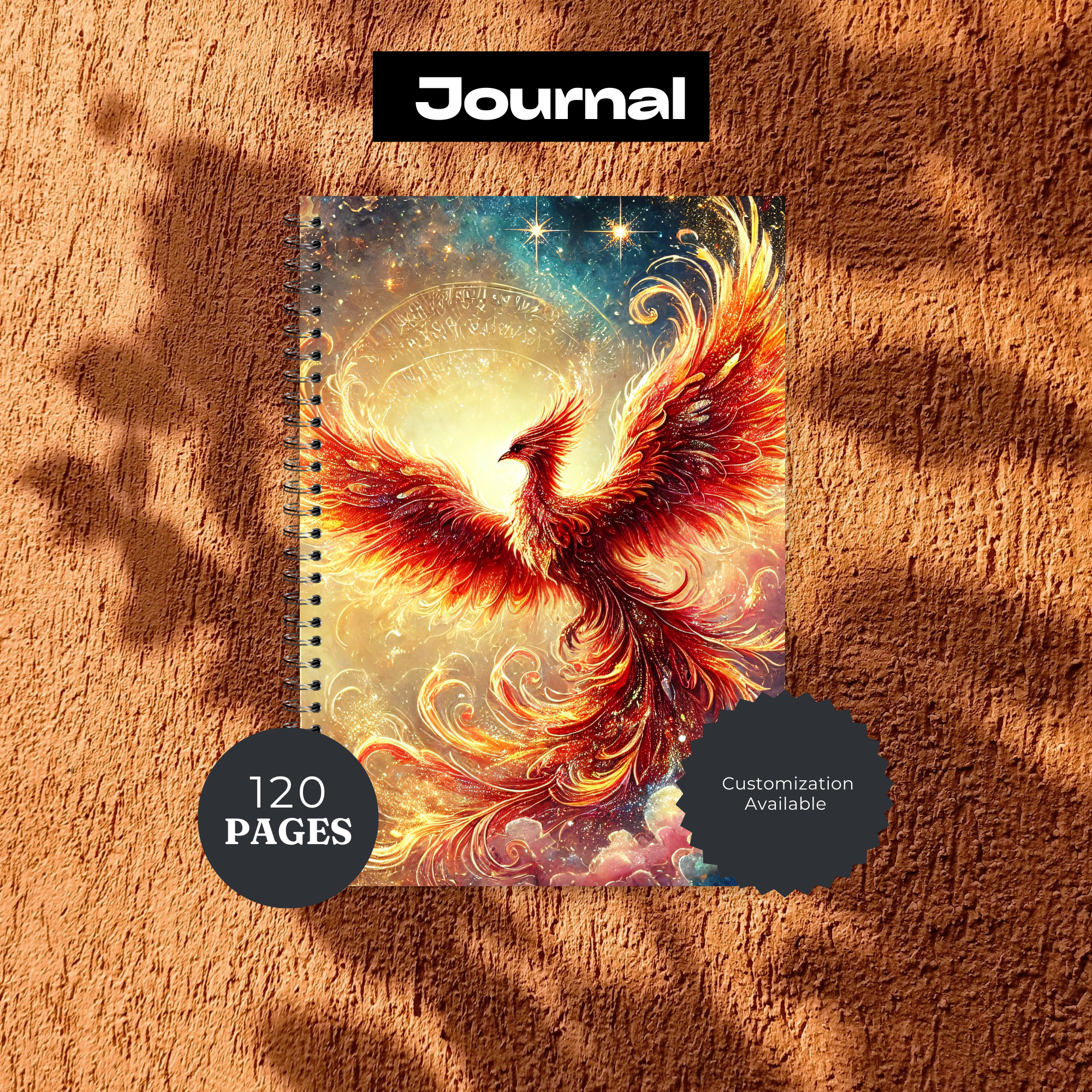 Phoenix Journal - 120 Page Lined Notebook for Writing & Planning