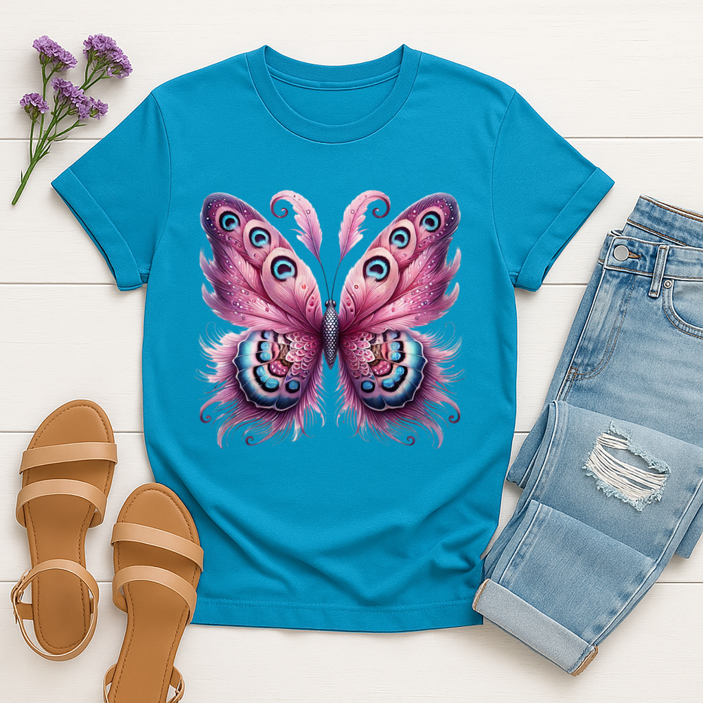 Pink Butterfly Tee