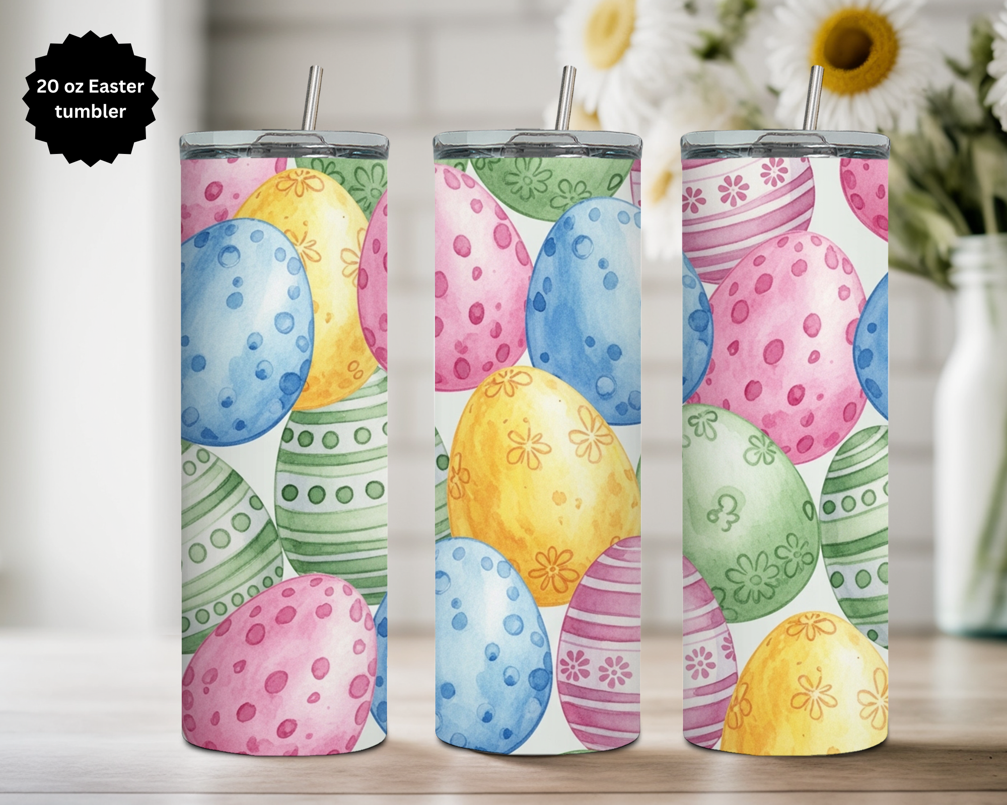 20 oz Easter Tumbler Collection. Multiple Images Available.