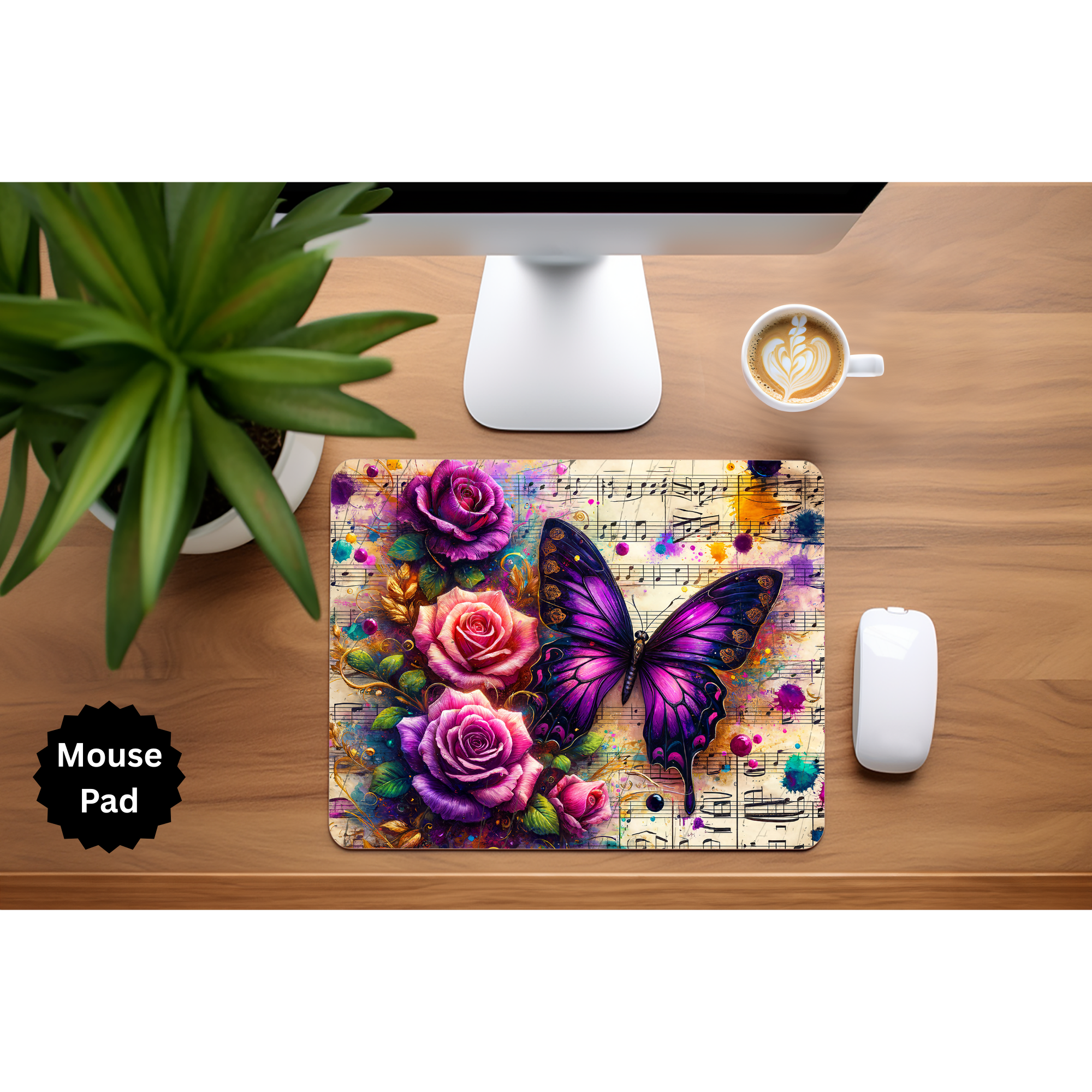Butterfly mouse pad